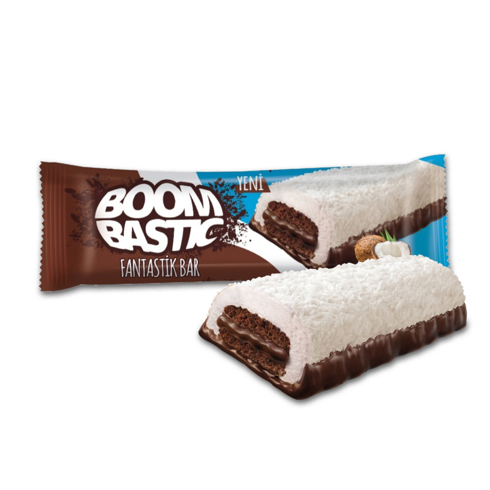Boombastic Hindistan Cevizli Çikolatalı Kek Bar 40 G - Görsel 2