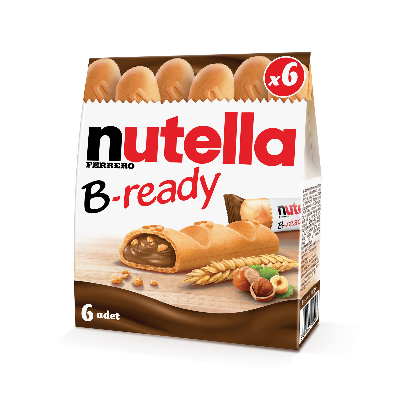 Nutella B-ready 6'Lı 132 G