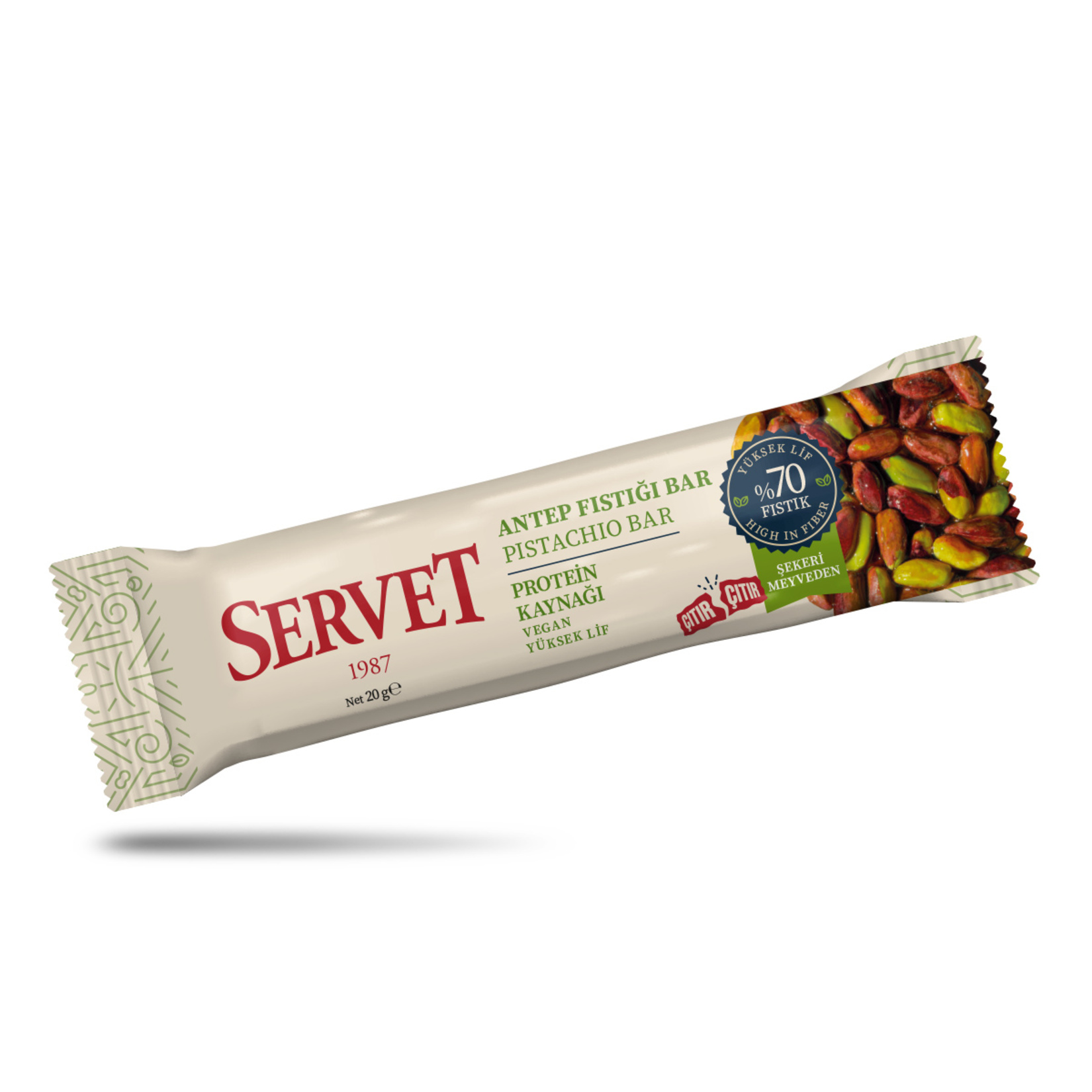 Servet Şekerleme Antep Fıstığı Bar 20 G