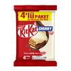 Nestle Kitkat Chunky Sütlü & Beyaz Çikolata Kaplı Gofret 4 x 38 G - Görsel 1