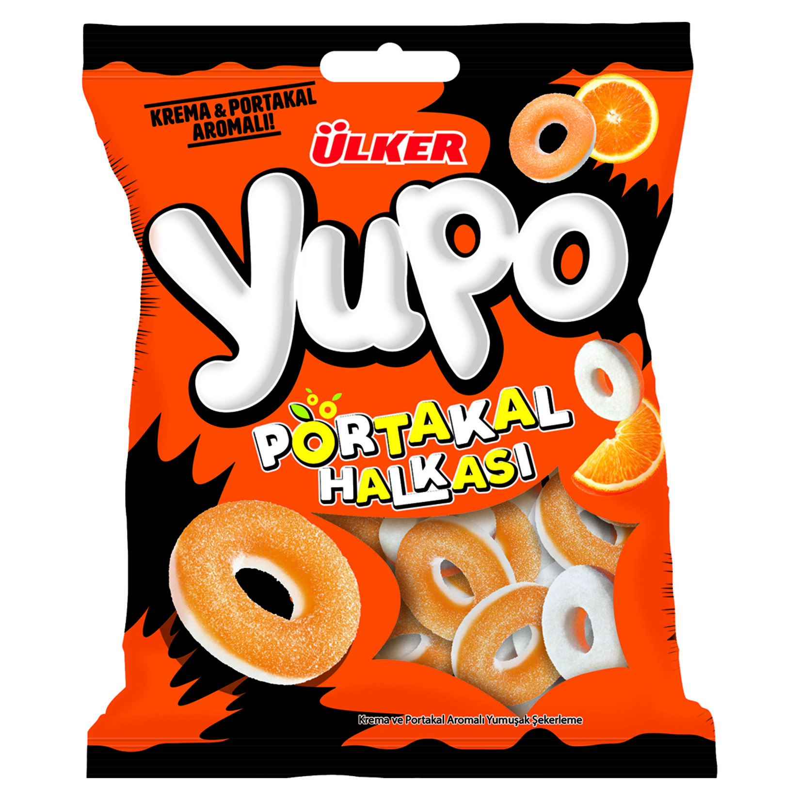 Yupo Jelly Portakal Halkası 70 G