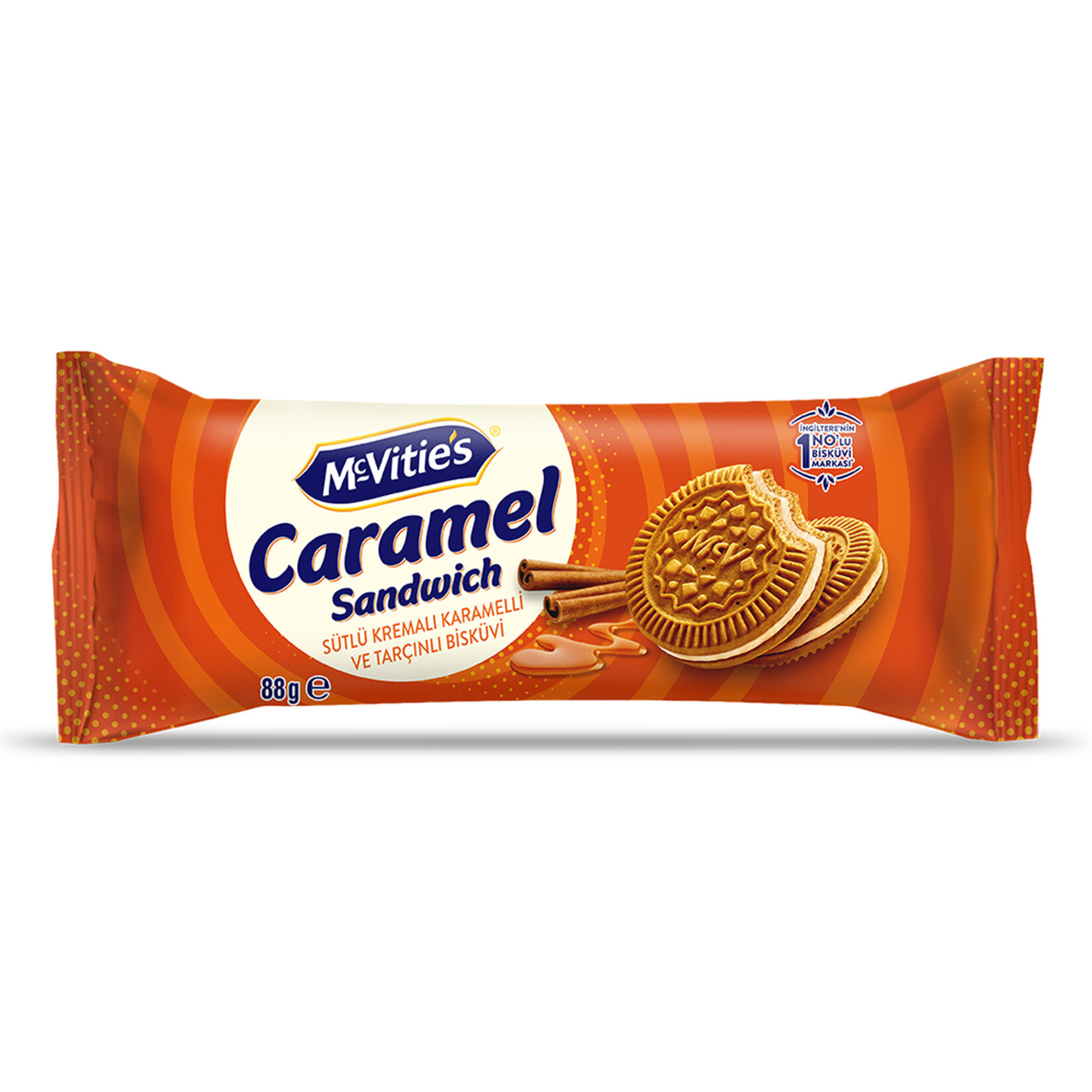 McVitie's Karamelli Tarçınlı Kremalı Bisküvi 88 G