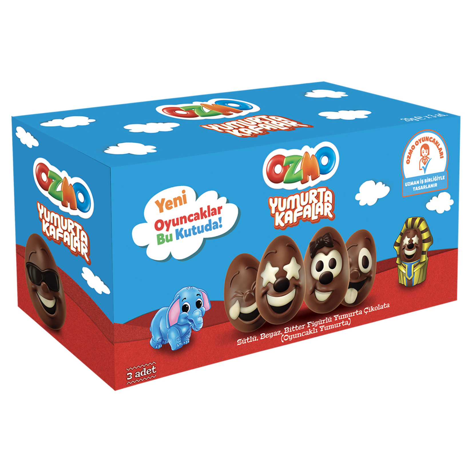 Ozmo Egg Oyuncaklı Çikolata 3X20 G - Görsel 1
