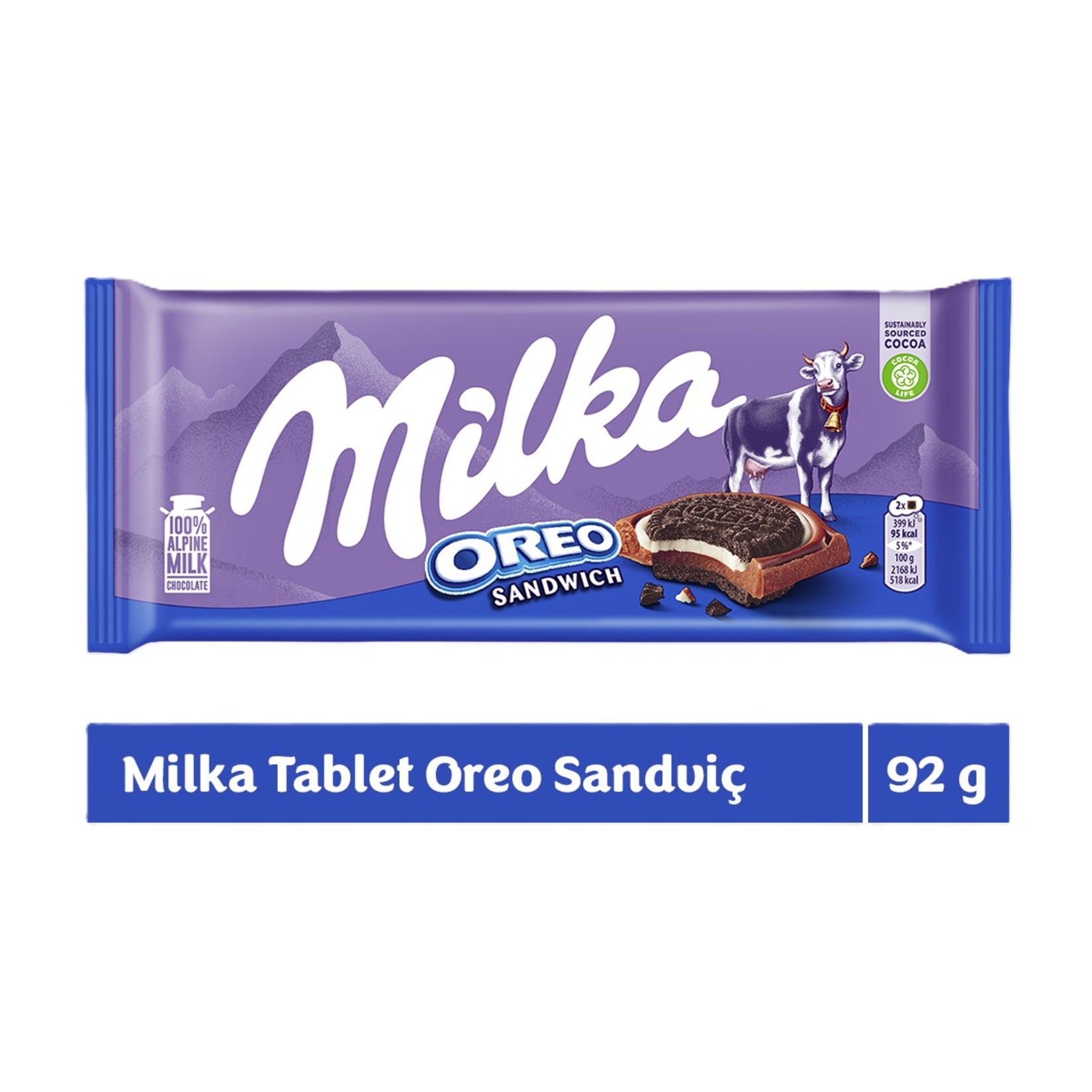 Milka With Oreo Cookies 92 G - Görsel 2