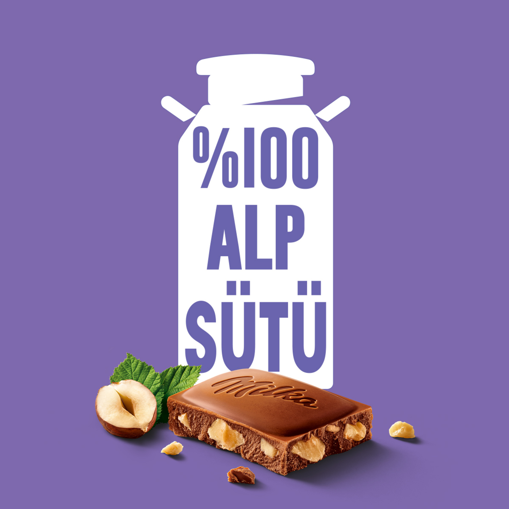 Milka Fındıklı Çikolata 80 G - Görsel 6