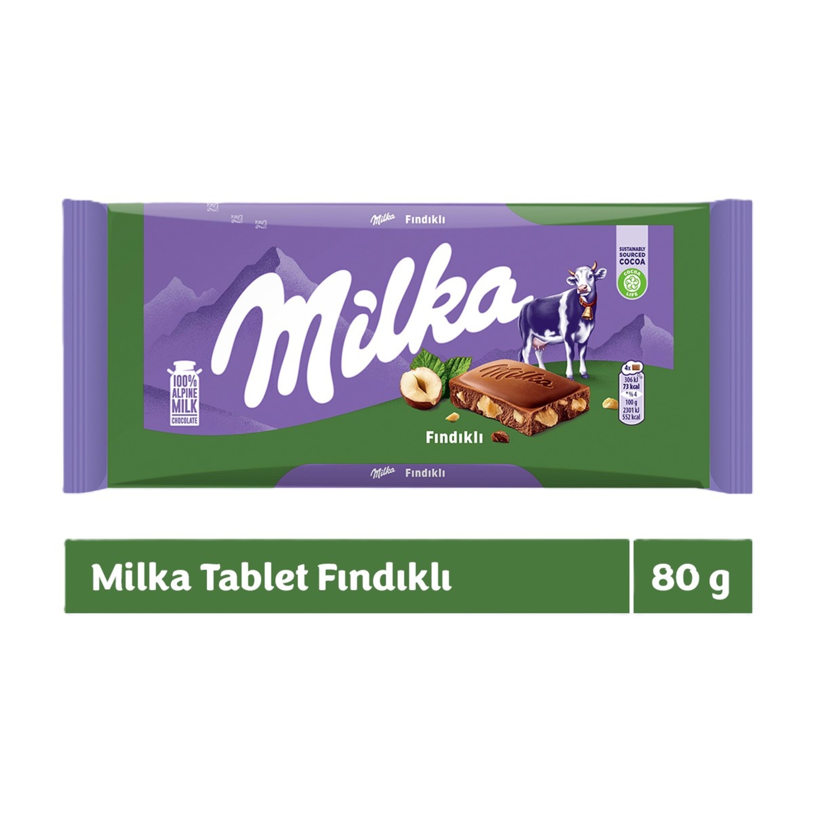 Milka Fındıklı Çikolata 80 G - Görsel 2