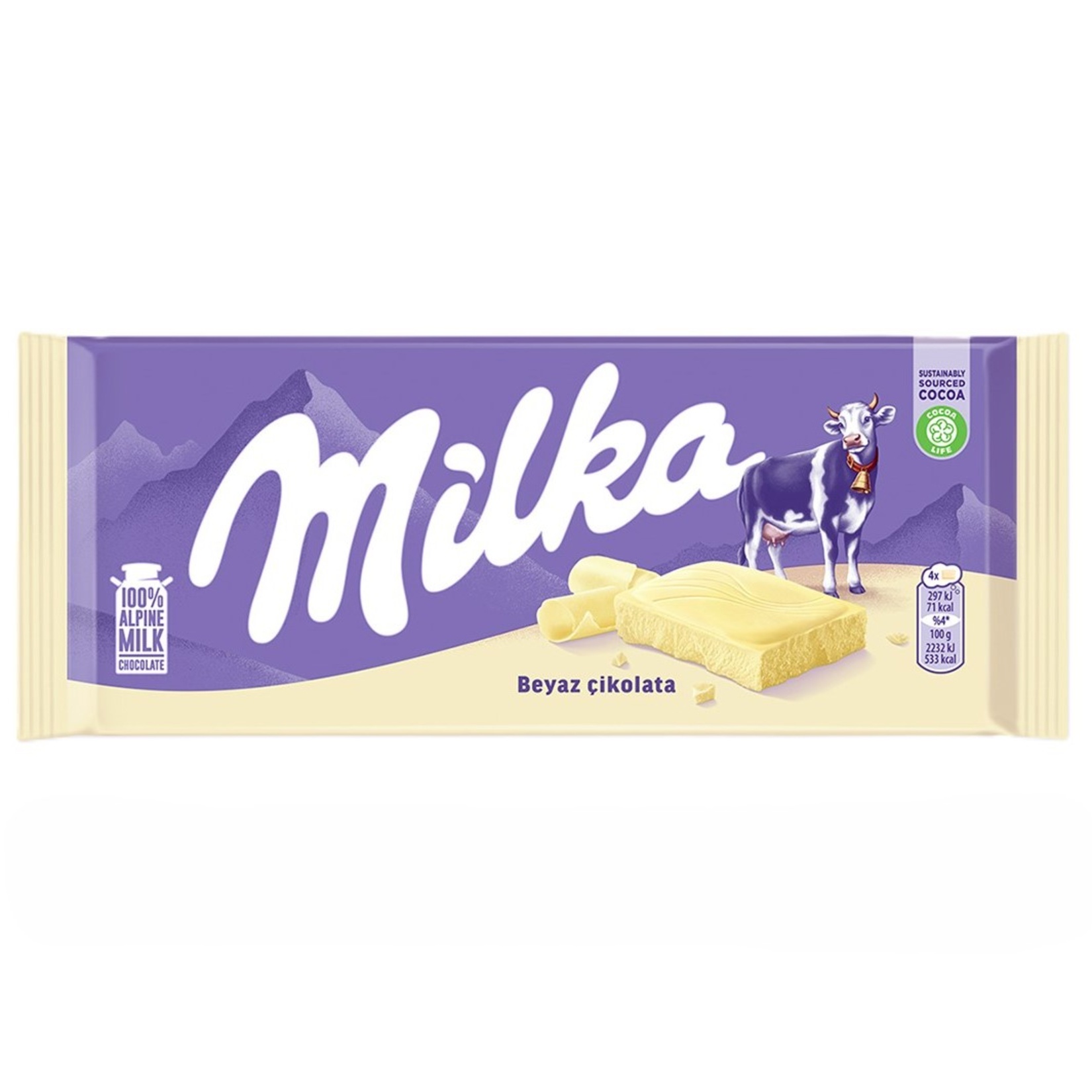 Milka Beyaz Çikolata 80 G - Görsel 1
