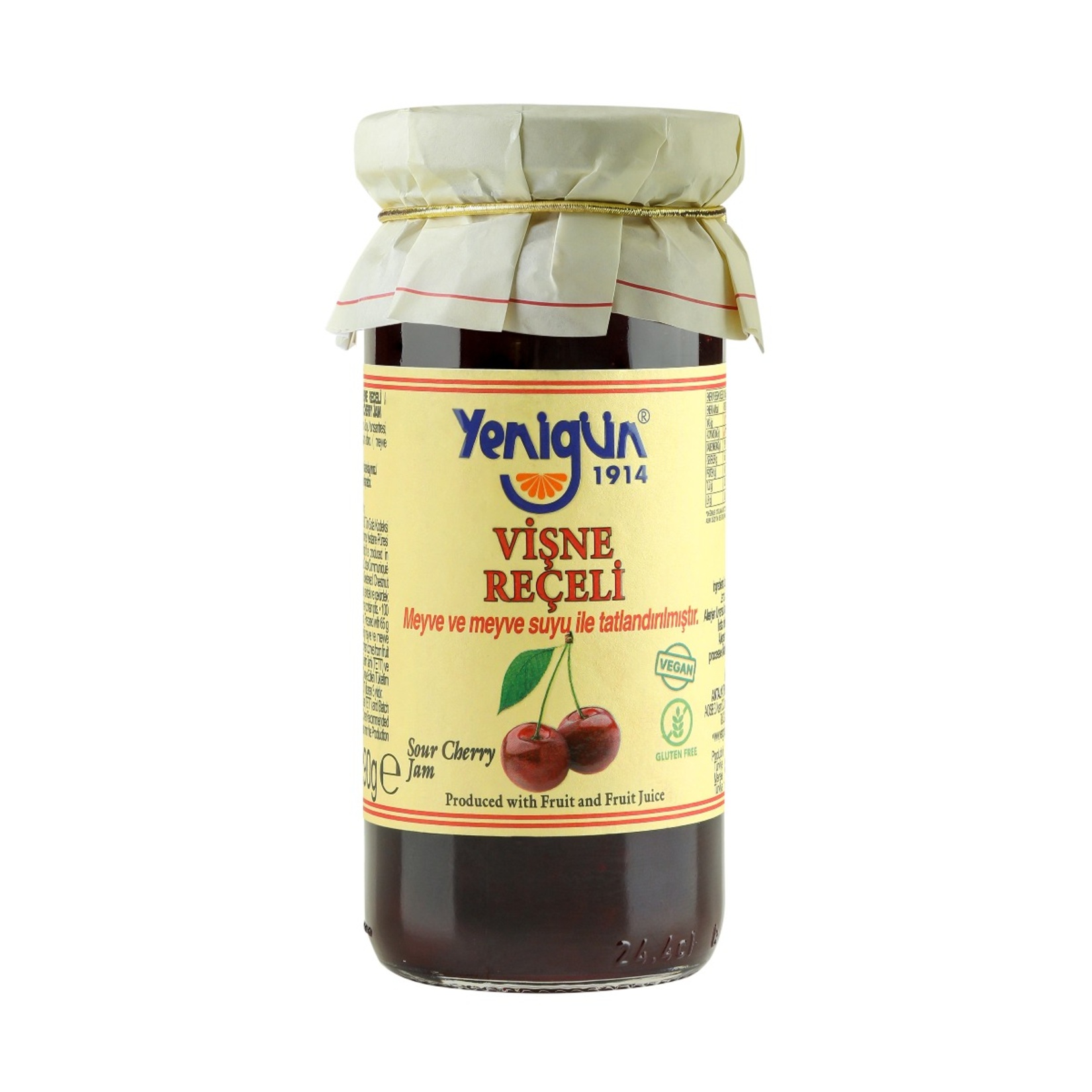 Yenigün Şeker İlavesiz Vişne Reçeli 290 G