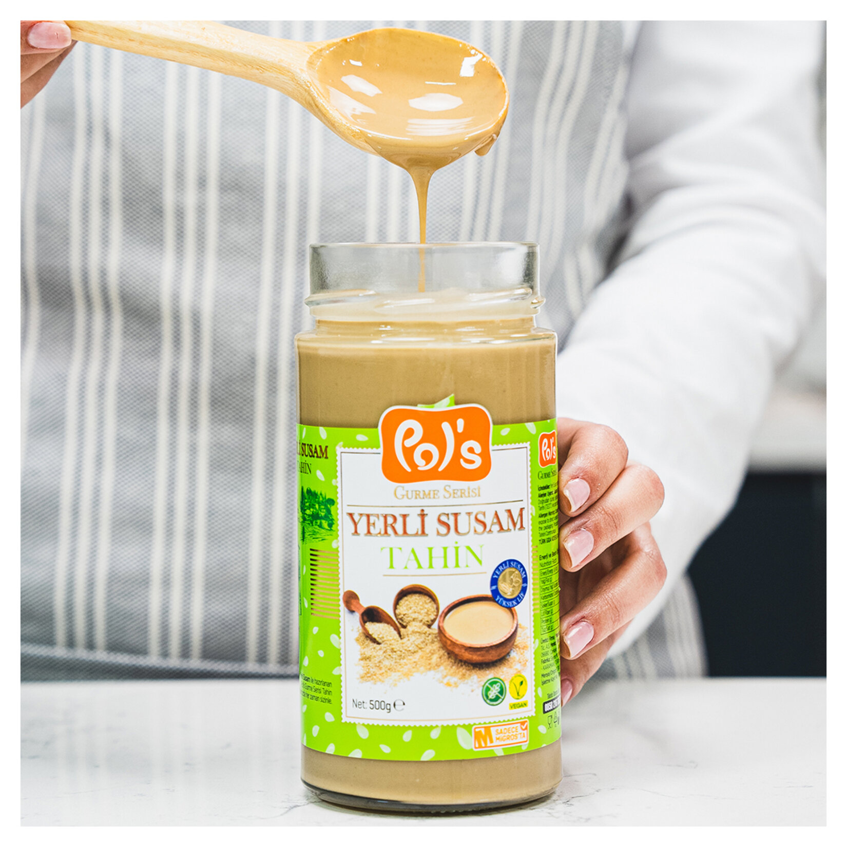 Pol’s Gurme Serisi Yerli Susam Tahin 500 G - Görsel 2