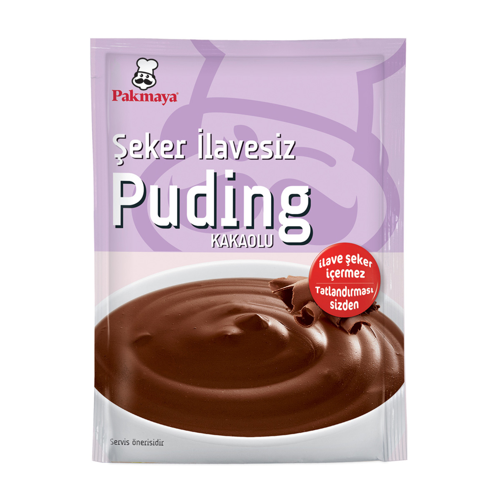 Pakmaya Şeker İlavesiz Kakaolu Puding Toz Karışım 54 G