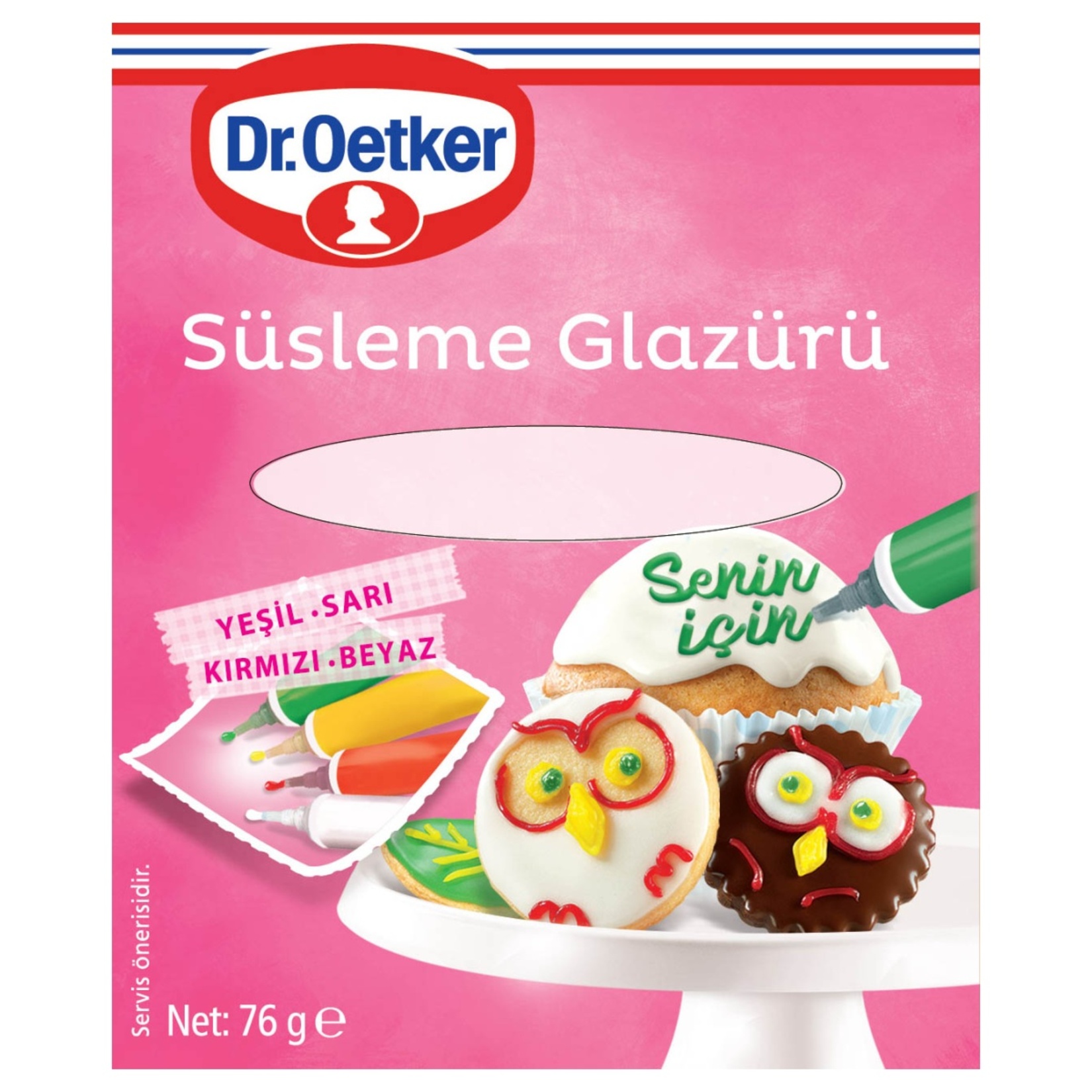 Dr.Oetker Süsleme Glazürü 19 x 4 G - Görsel 1