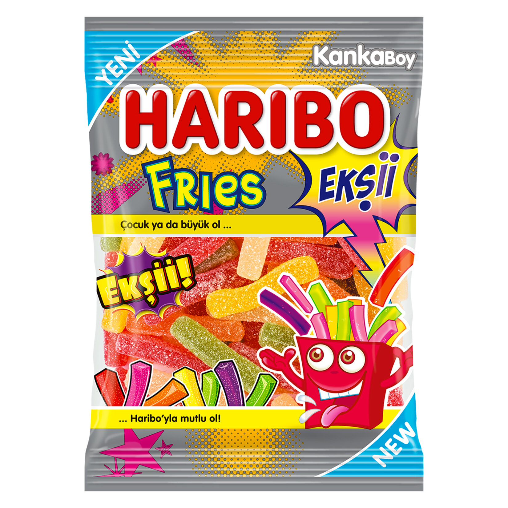 Haribo Fizz Fries 70 G - Görsel 1