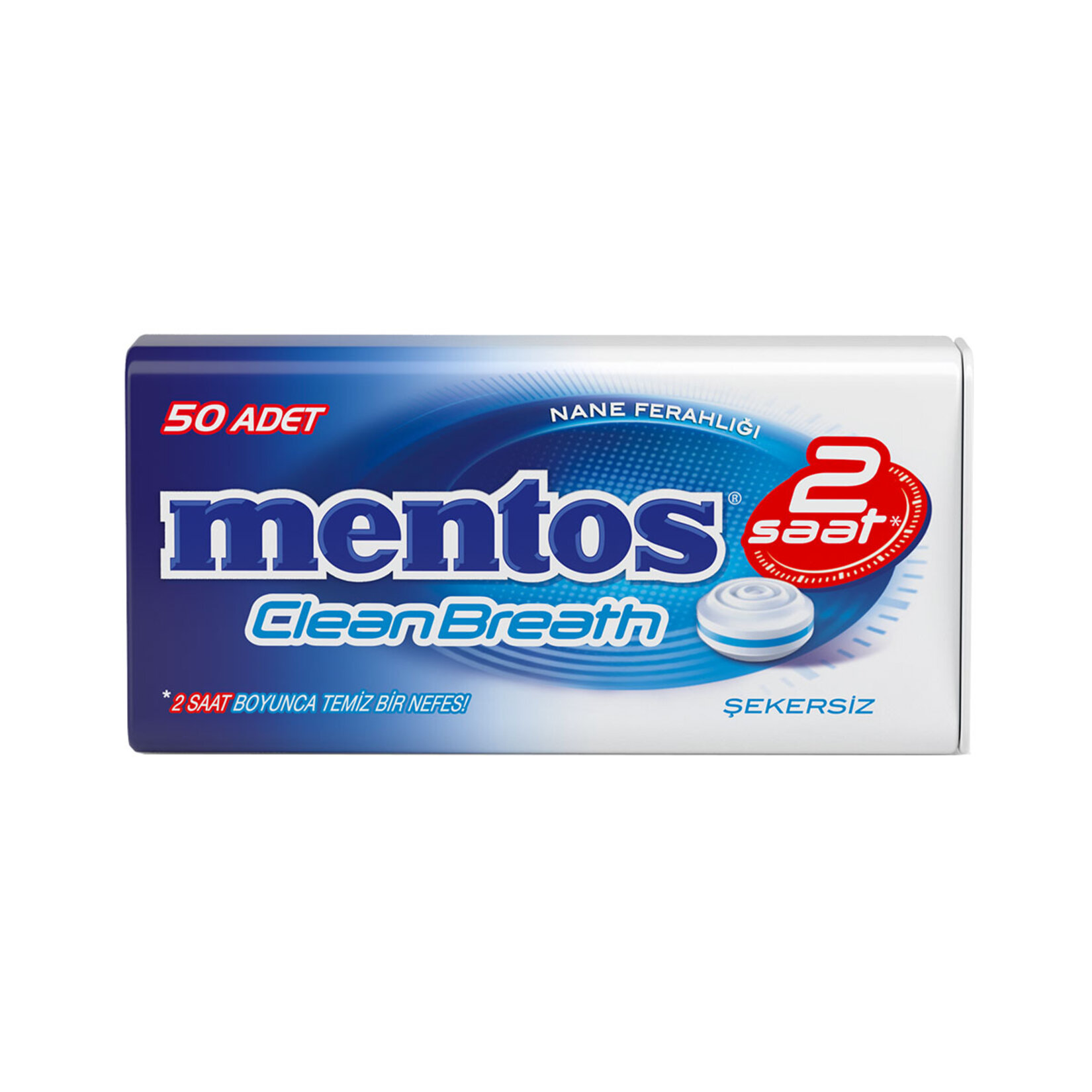 Mentos 2 Saat Clean Breath Nane Aromalı Şeker 35 G