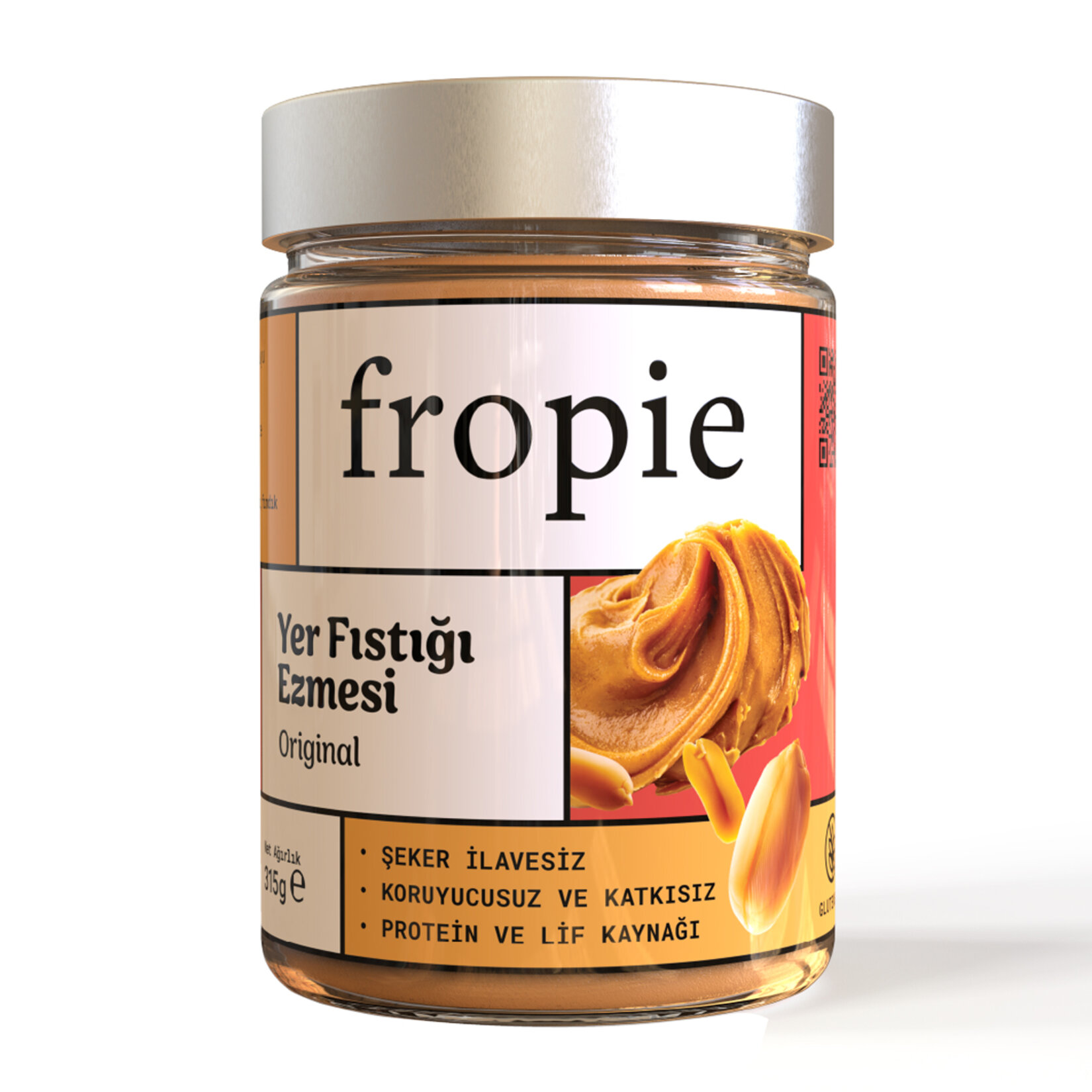 Fropie Original Yer Fıstığı Ezmesi 315 G - Görsel 1