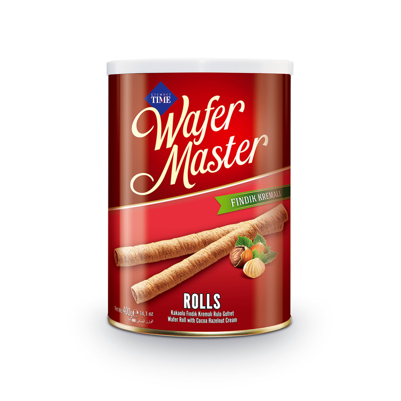 Çizmeci Time Fındıklı Wafer Master Teneke 400 G