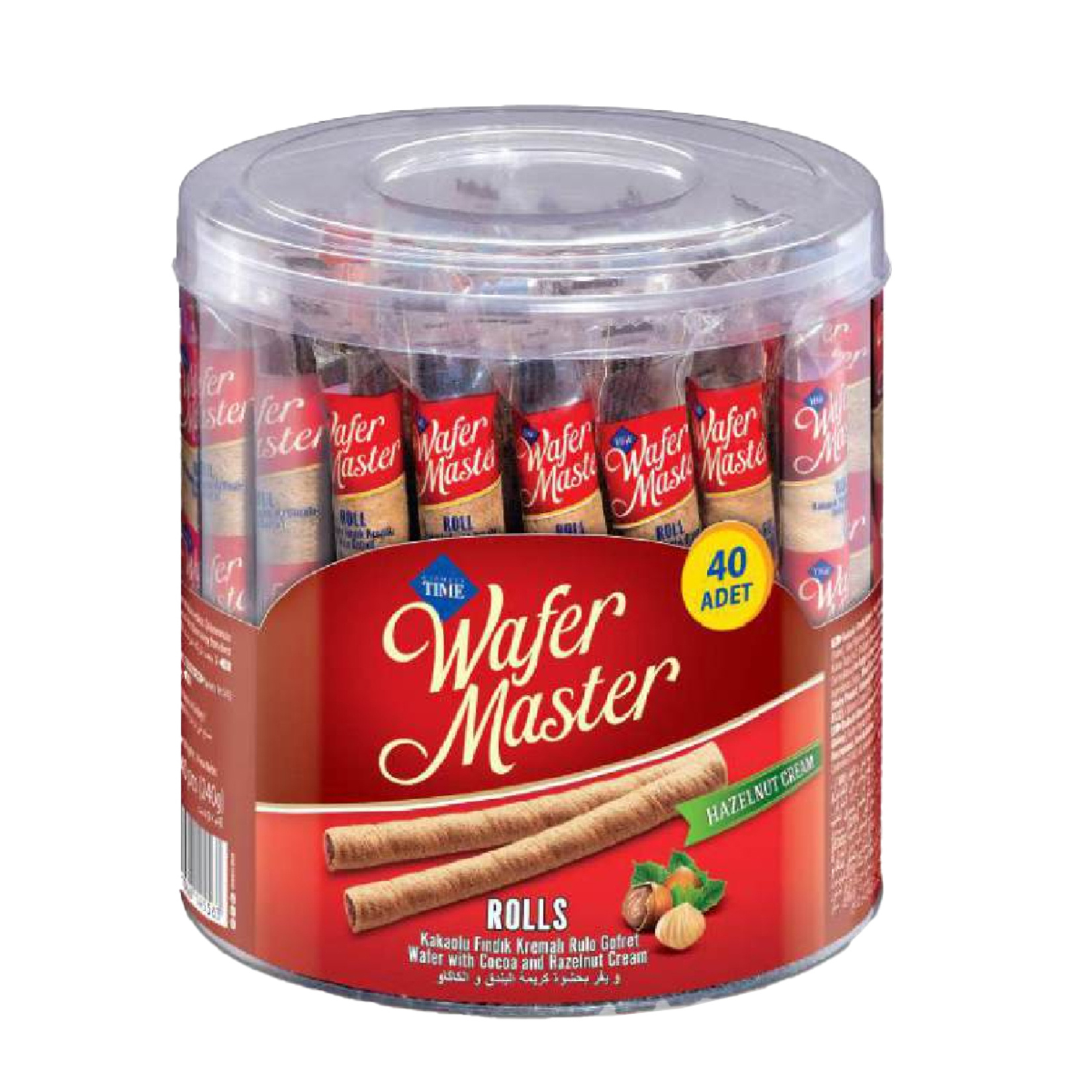 Çizmeci Time Rolls Fındık Kremalı Rulo Gofret 40 x 6 G