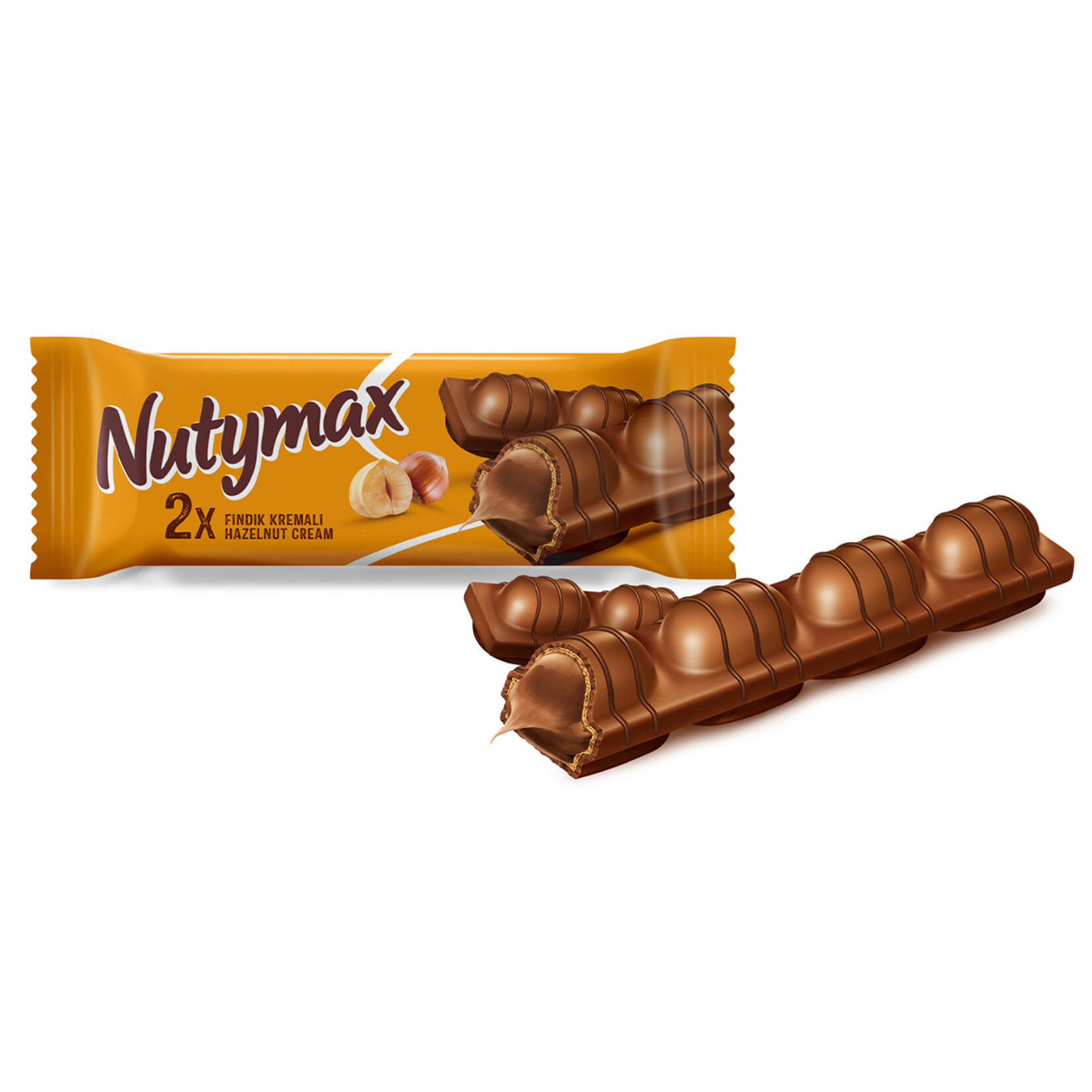 Nutymax Gofret Çikolata Kaplı Fındıklı 44 G - Görsel 2