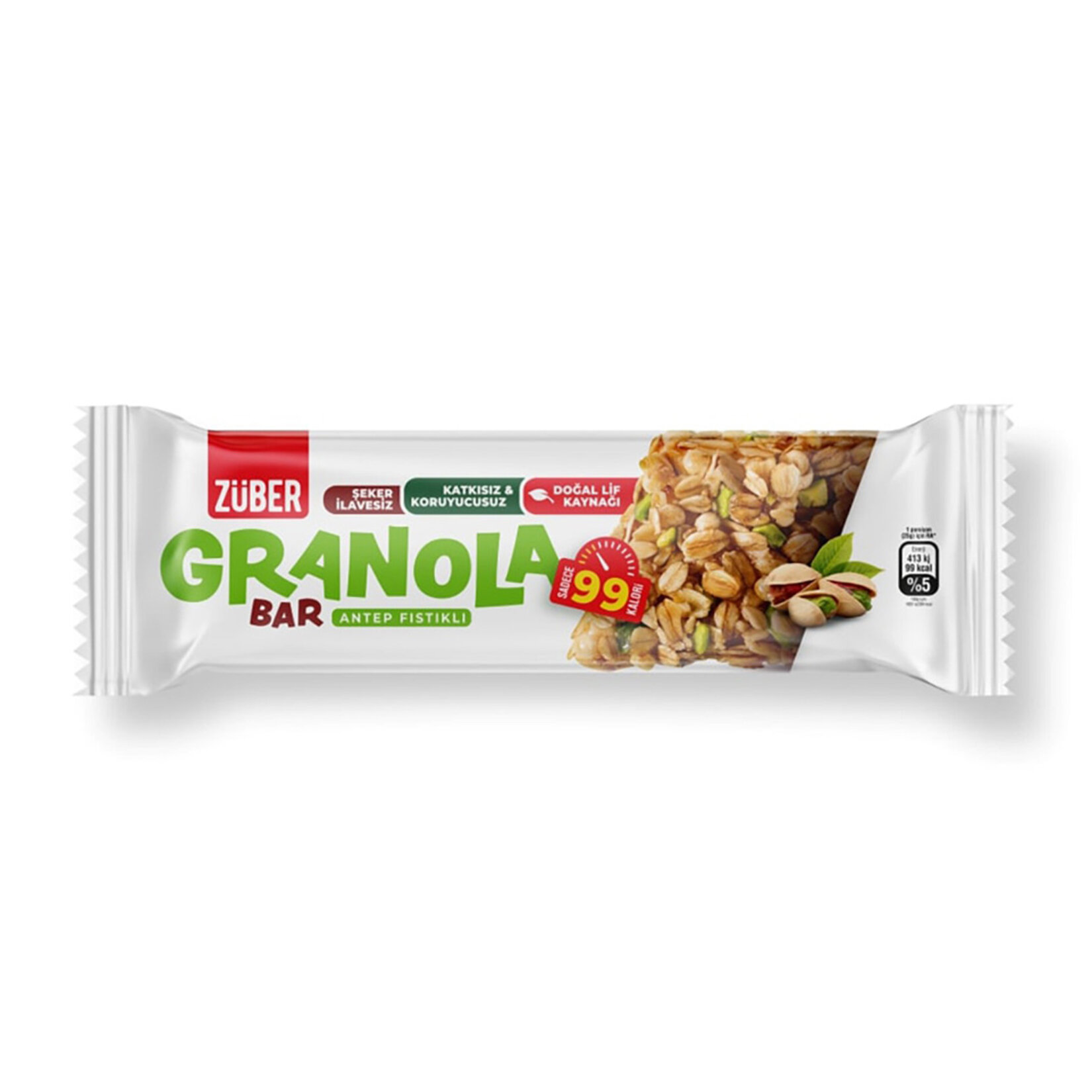 Züber Granola Bar Antep Fıstıklı 25 G