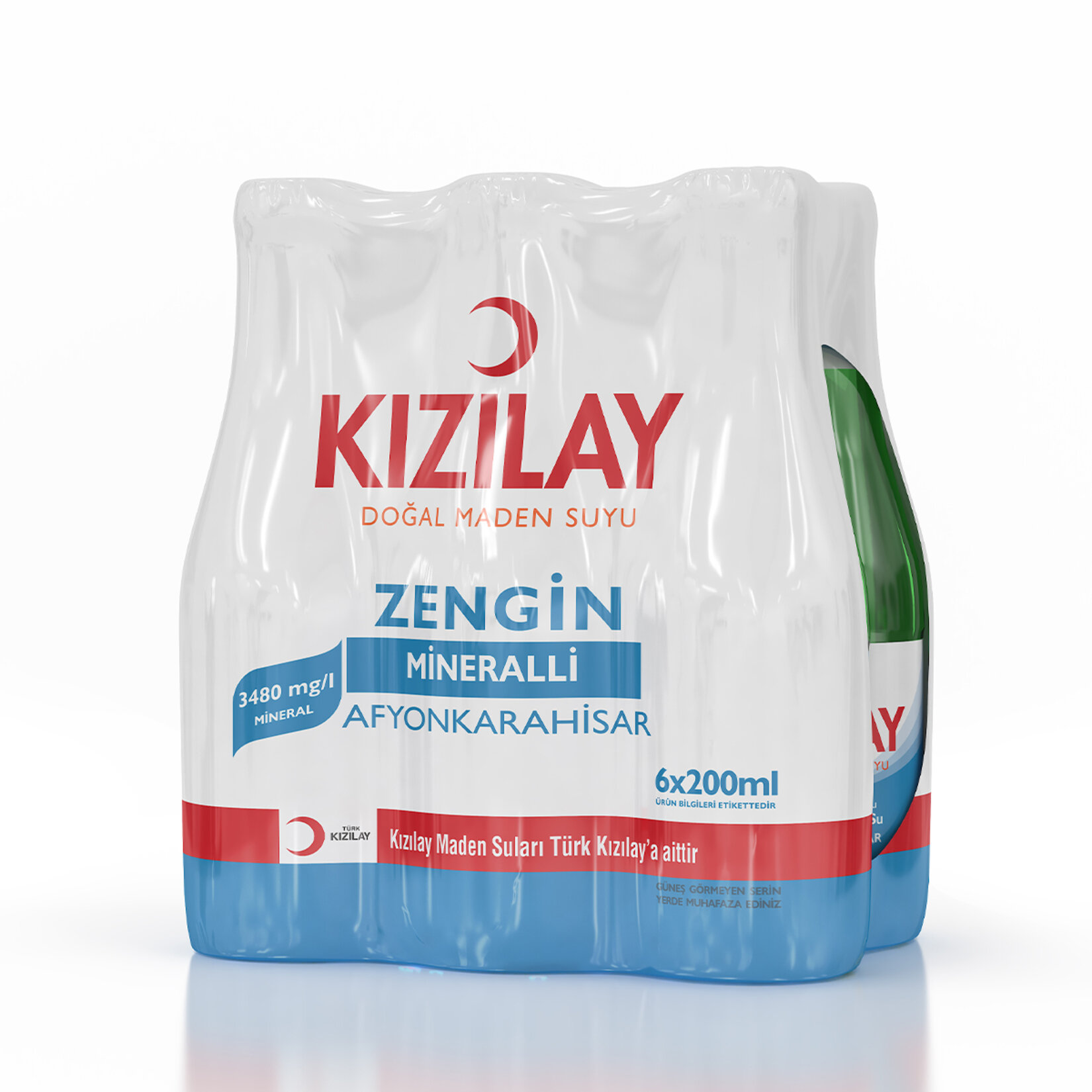 Kızılay Maden Suyu Afyon 6 x 200 Ml - Görsel 1