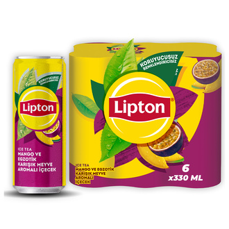 Lipton Ice Tea Mango ve Egzotik Meyve 6 x 330 Ml