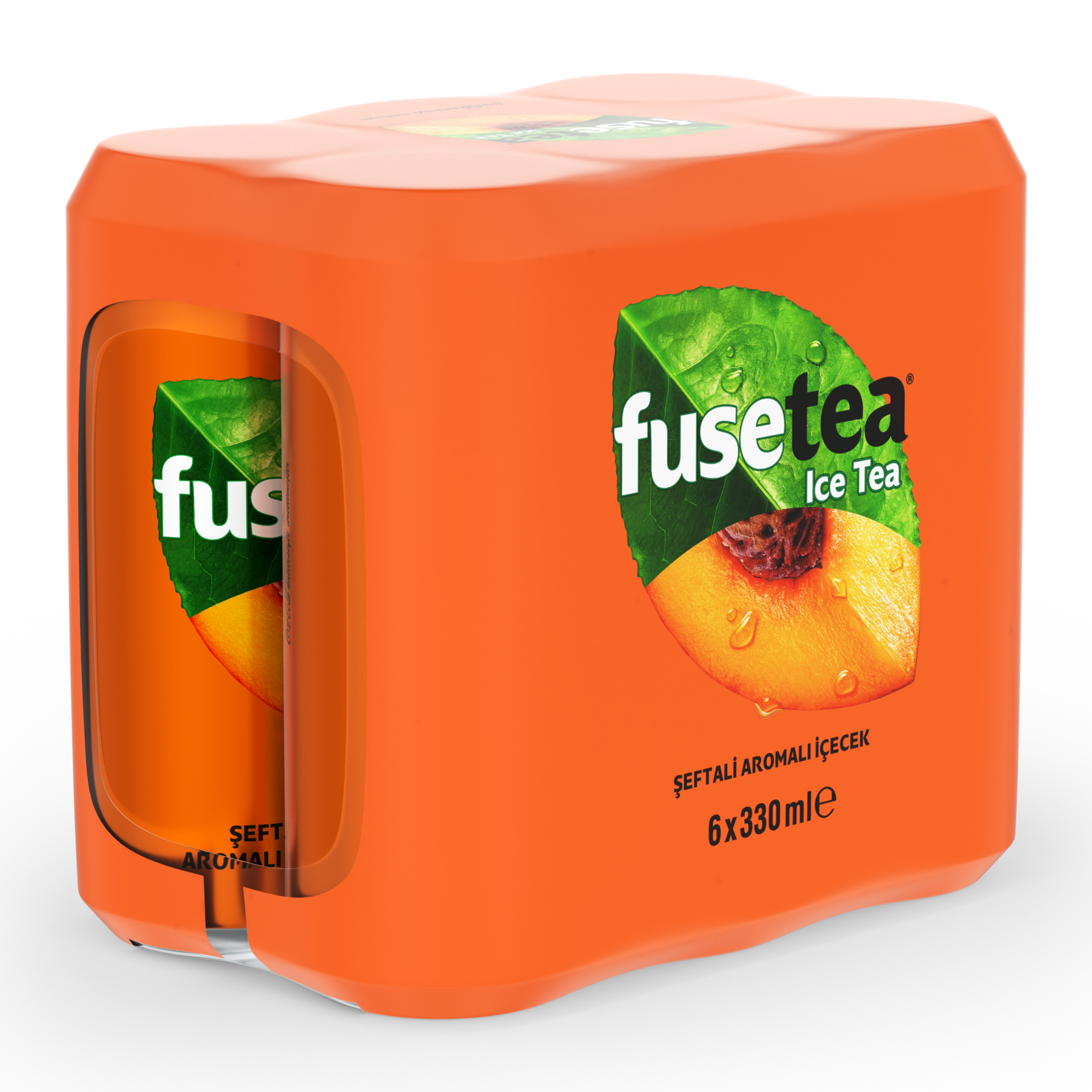 Fuse Tea Şeftali Aromalı Soğuk Çay Kutu 6x330 ML