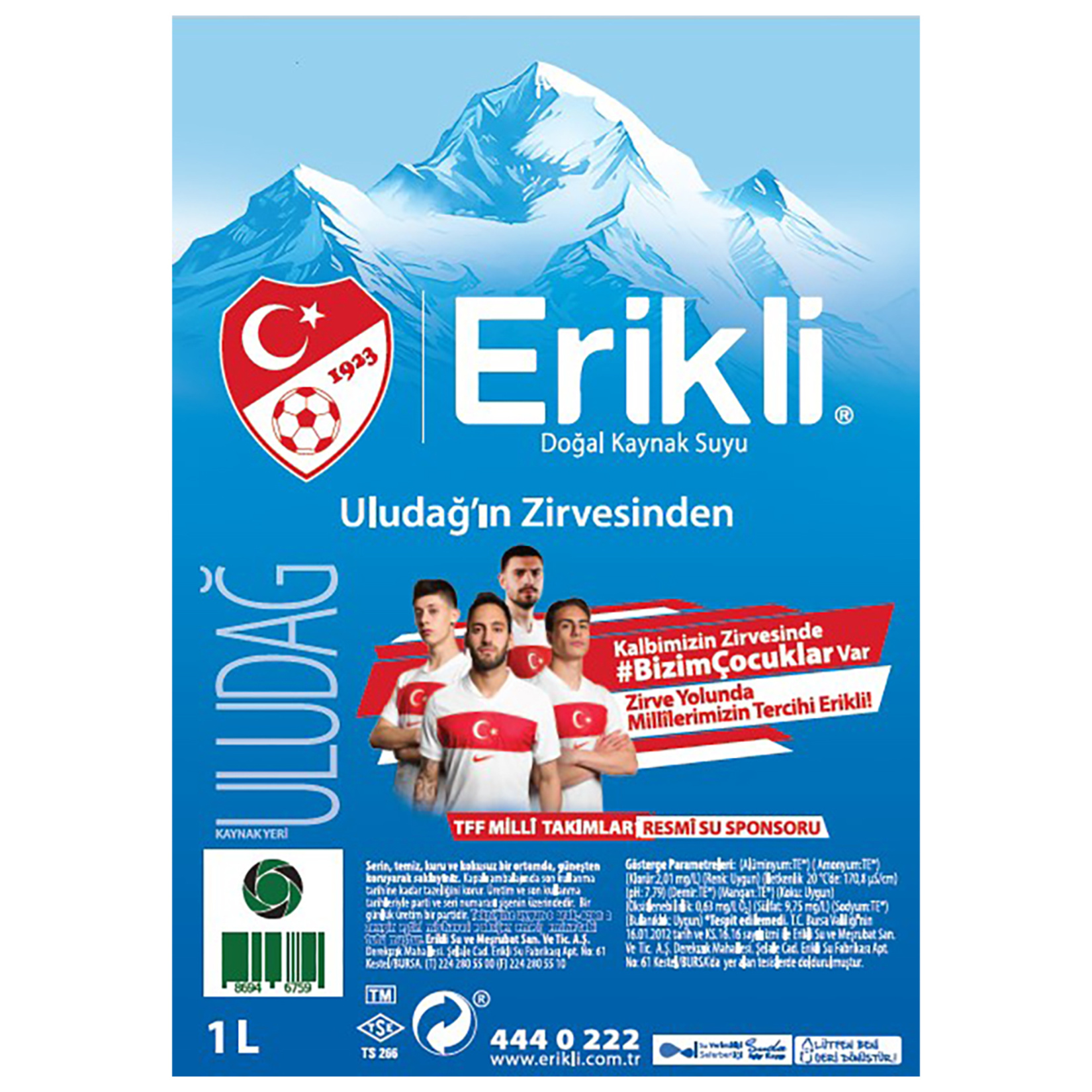 Erikli Su 6 x 1 L - Görsel 3