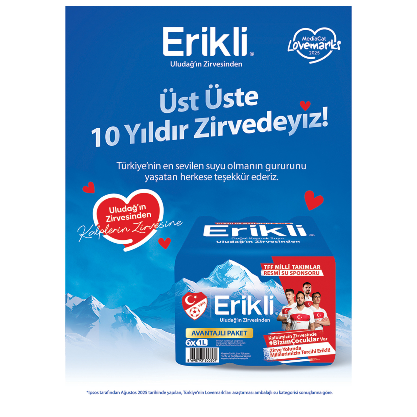 Erikli Su 6 x 1 L - Görsel 6