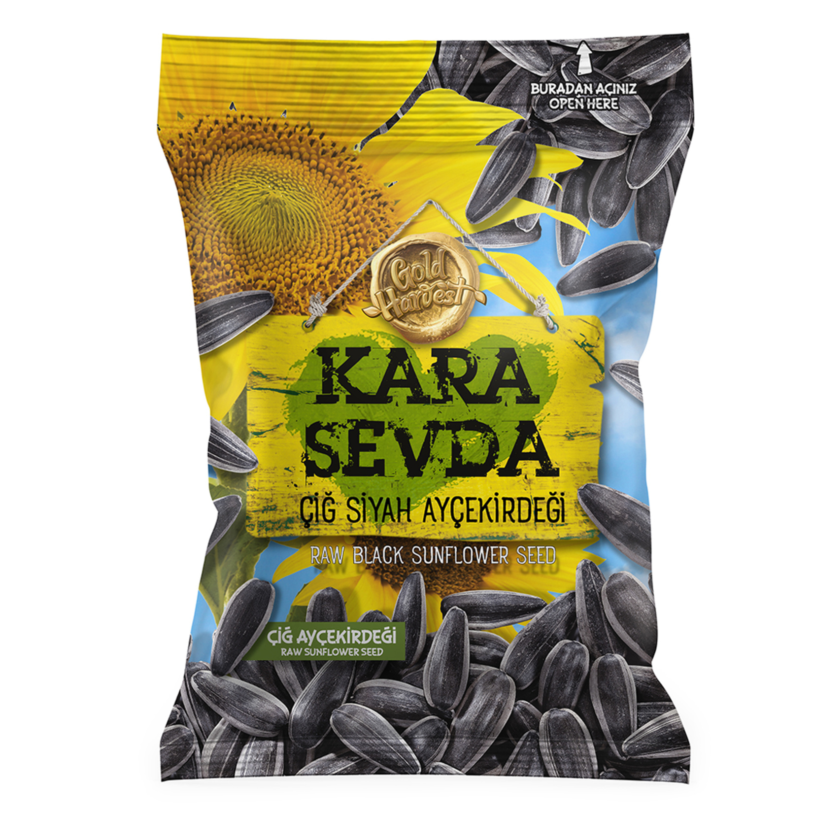 Kara Sevda Çiğ Siyah Ayçekirdeği 120 G
