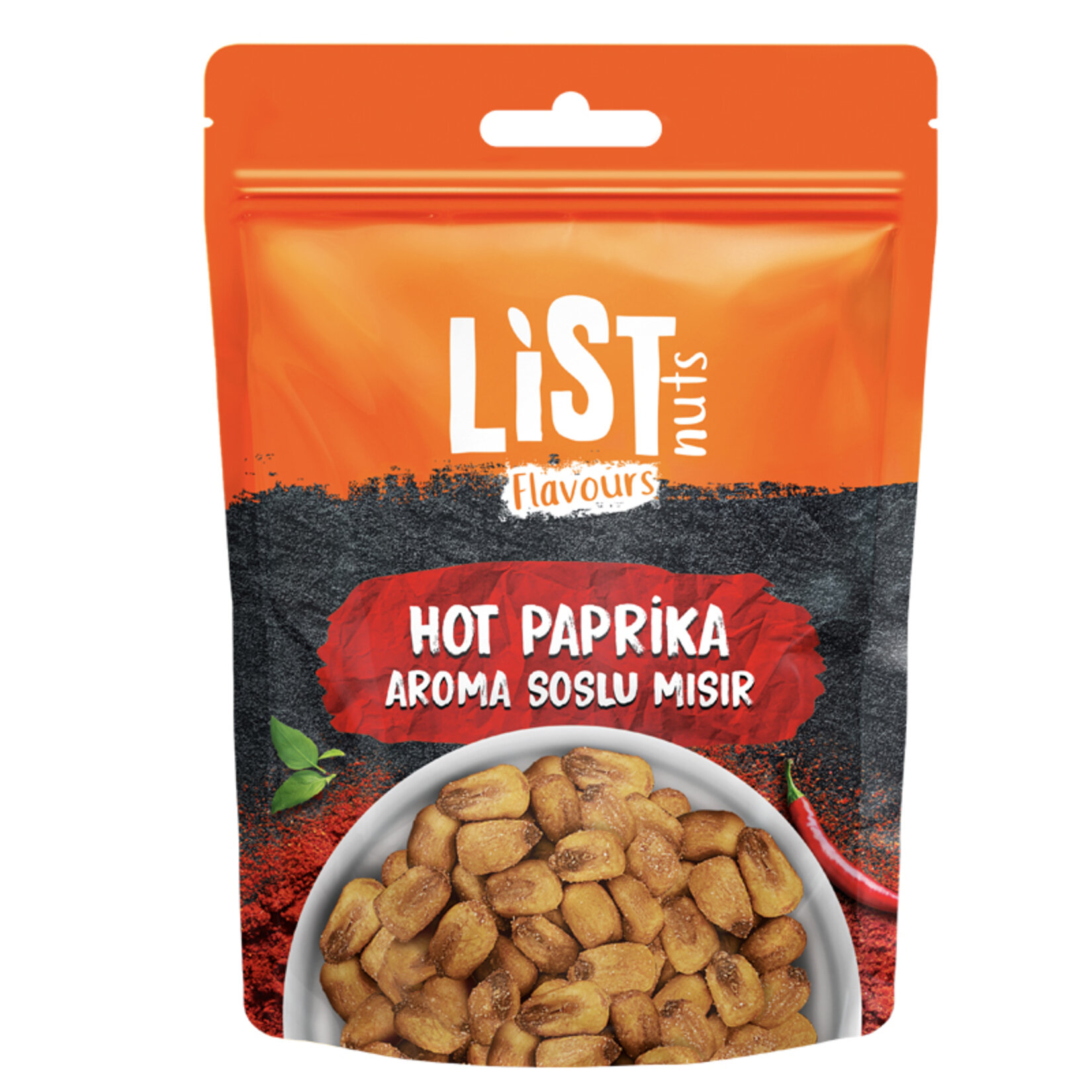 List Flavours Hot Paprika Soslu Mısır 75G - Görsel 1