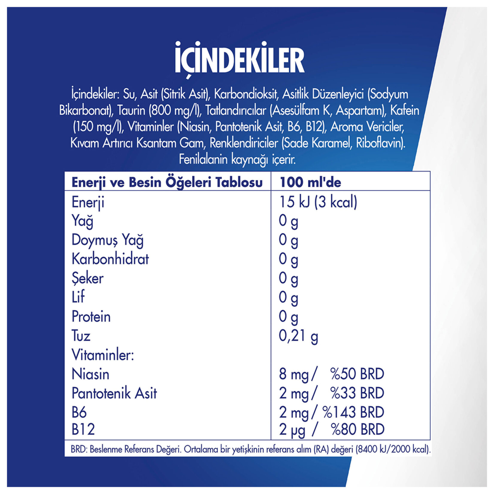 Red Bull Enerji İçeceği Şekersiz 4'lü Paket - 4x250 Ml - Görsel 4