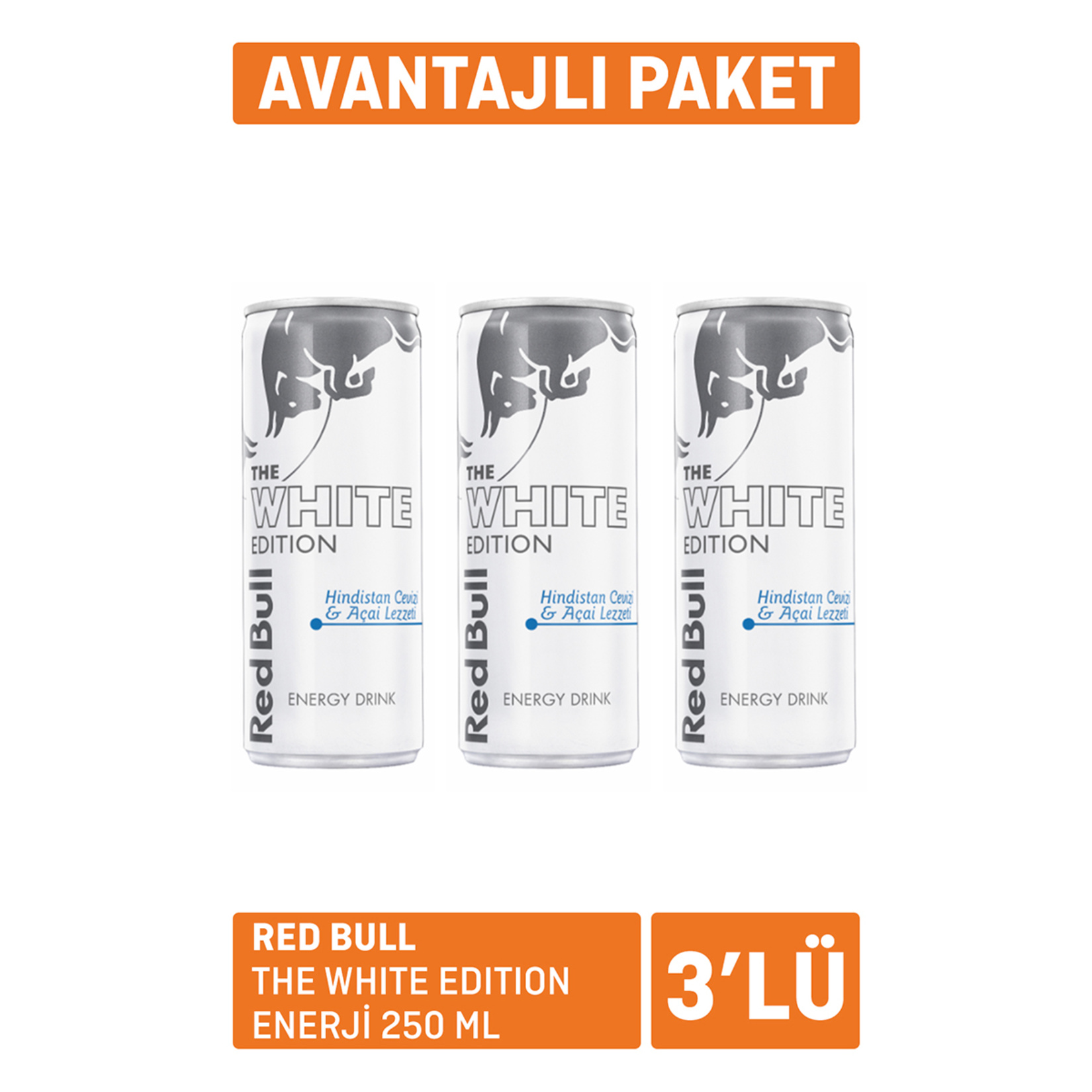 Red Bull The White Edition Enerji 3 x 250 Ml