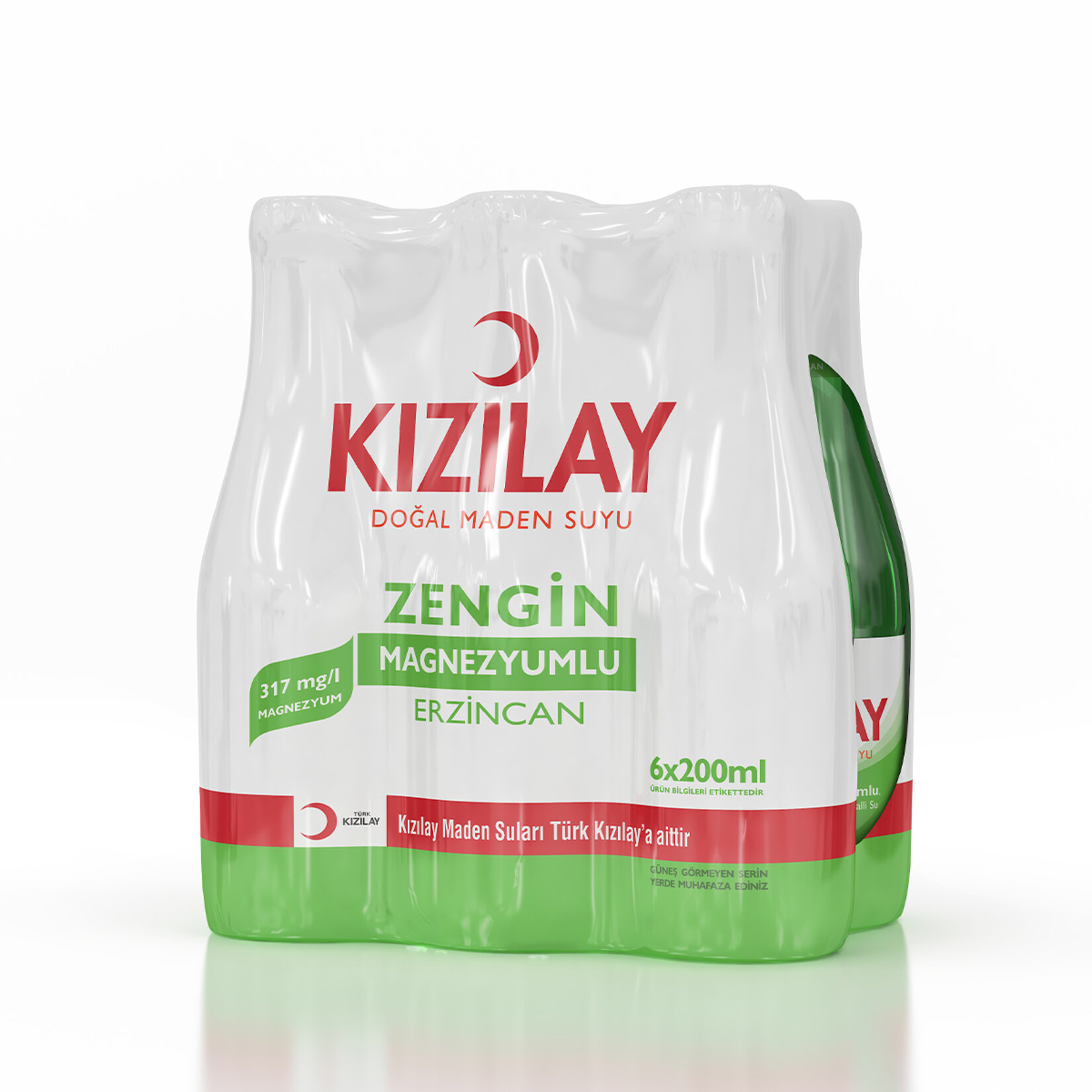 Kızılay Erzincan Doğal Maden Suyu 6 x 200 Ml - Görsel 1