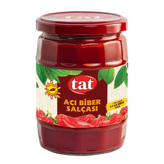Tat Acı Biber Salçası Cam 550 G