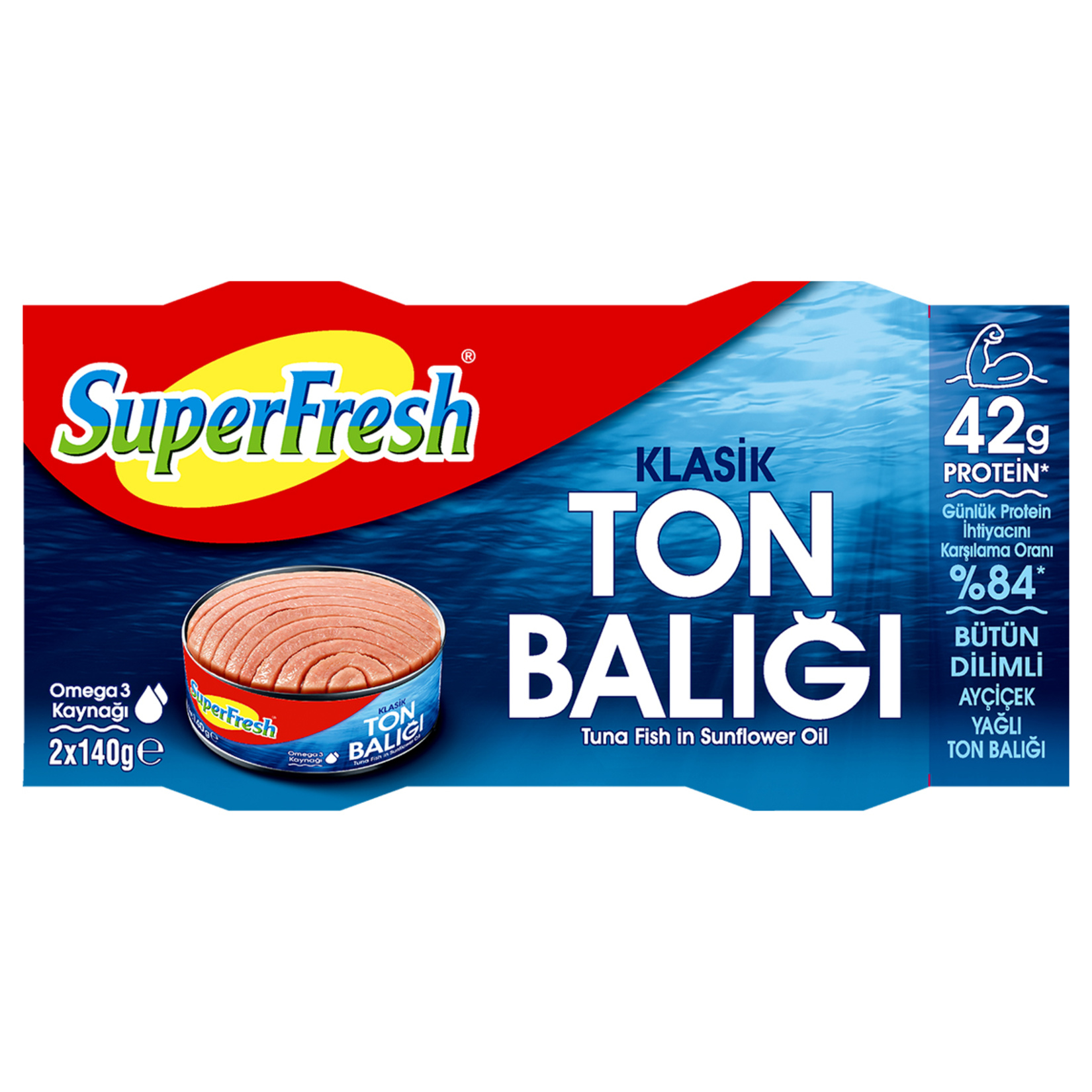 Superfresh Ayçiçekyağlı Ton Balığı 2x140 G