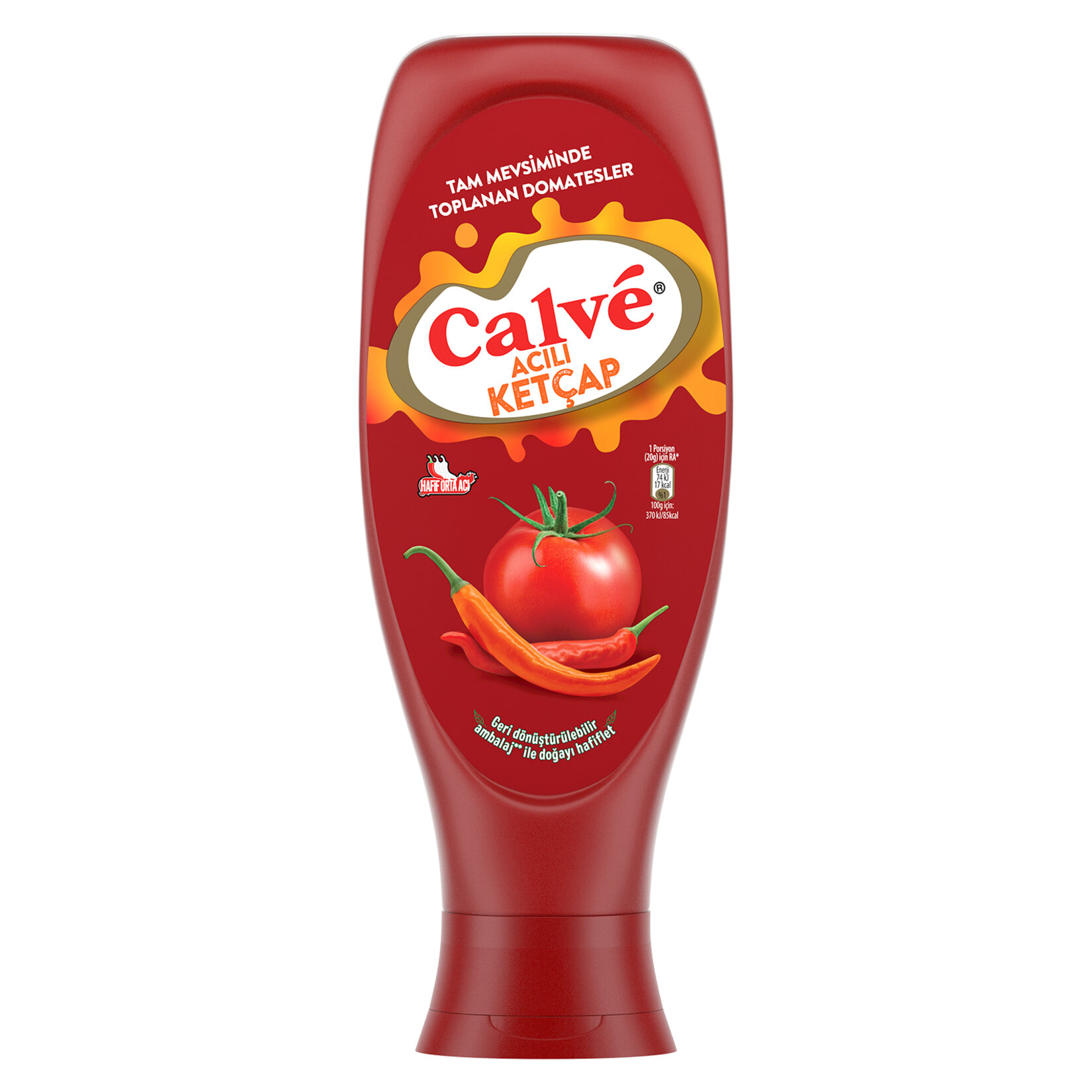 Calve Acılı Ketçap 610 G - Görsel 1
