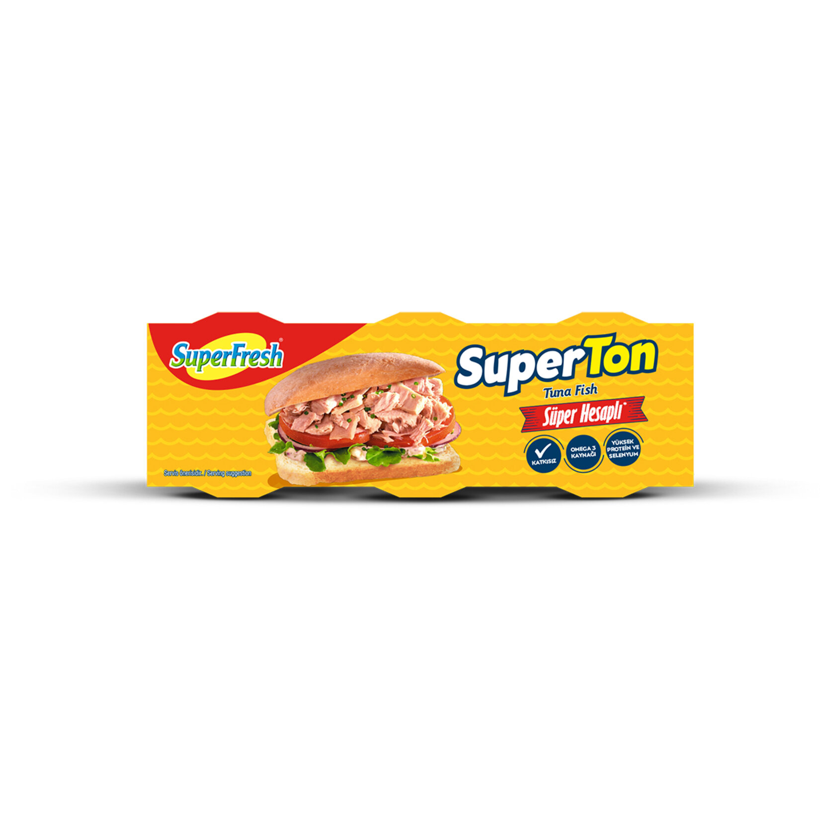 Superfresh Superton Ton Ayçiçekyağlı Ton Balığı 3 x 75 G