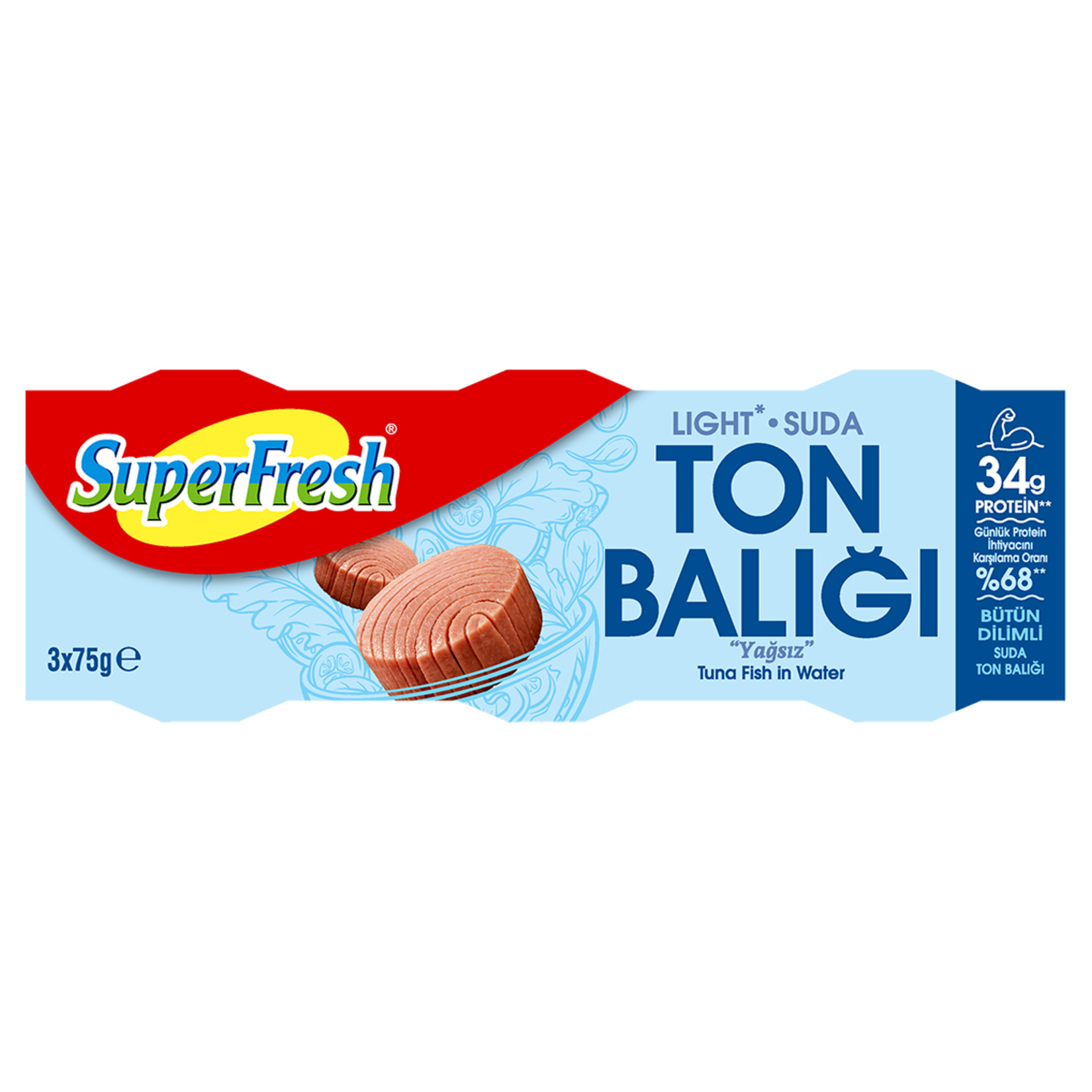 Superfresh Light Ton Balığı 3X75 G