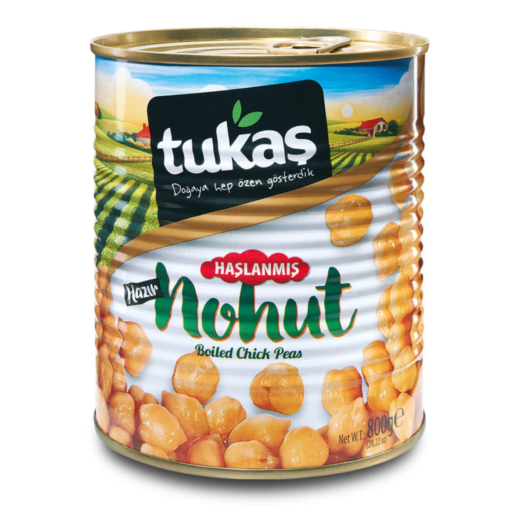 Tukaş Haşlanmış Nohut 800 G