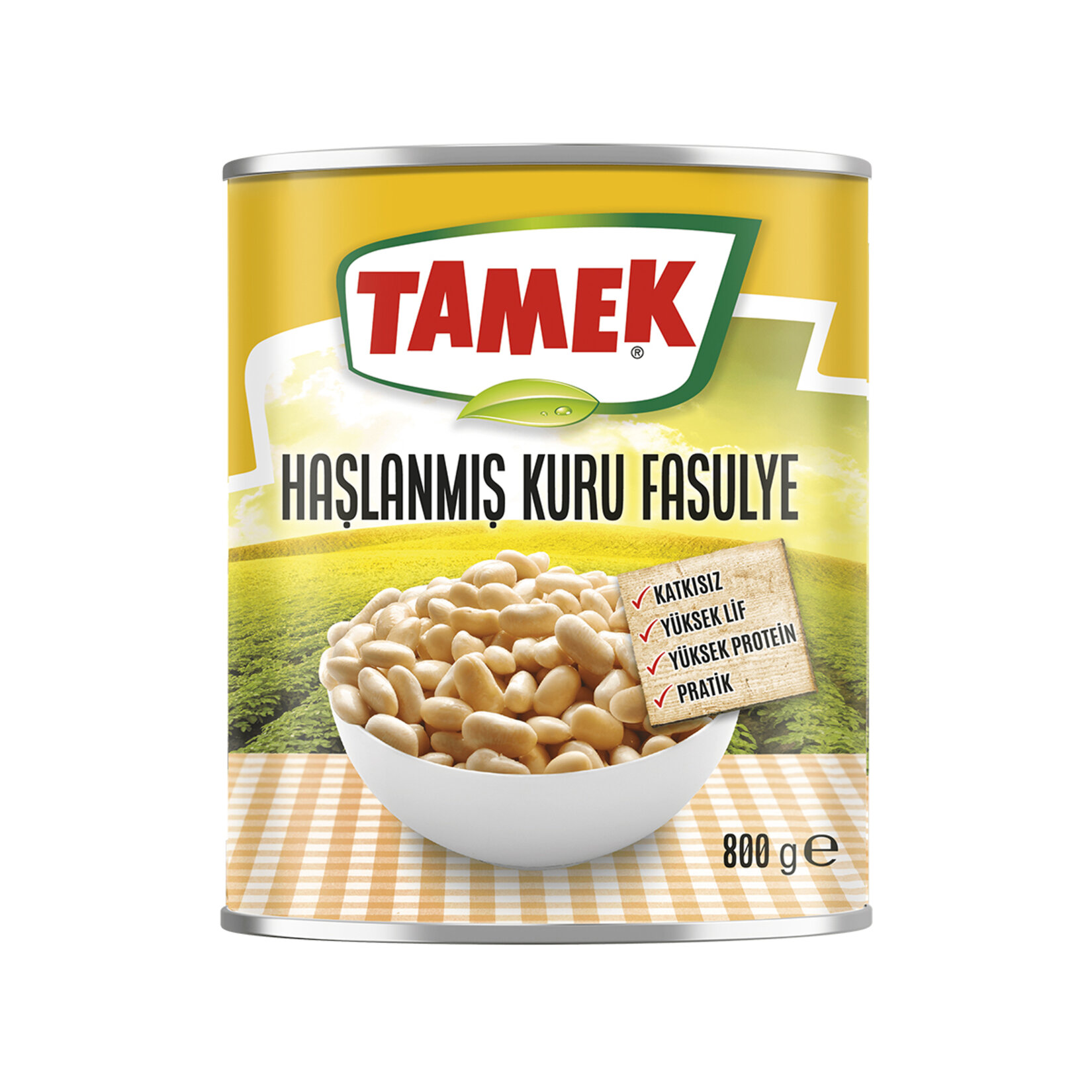 Tamek Haşlanmış Fasulye 800 G