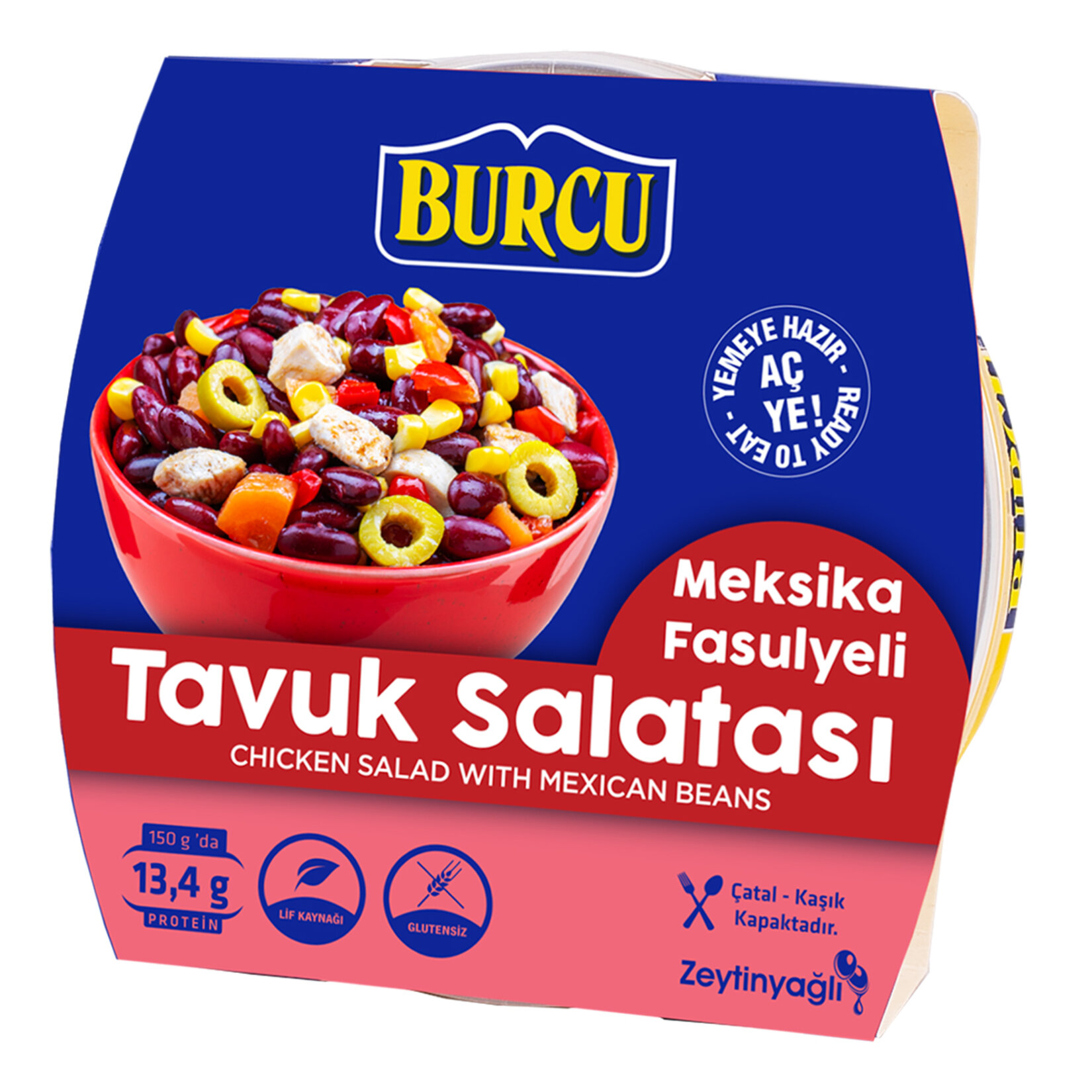 Burcu Meksika Fasulyeli Tavuk Salatası 150 G - Görsel 1