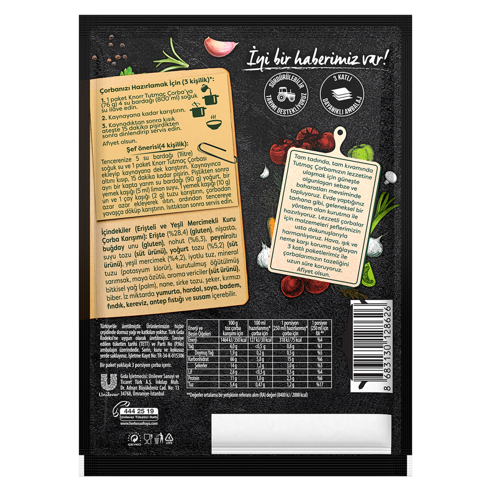 Knorr Gourmet Tutmaç Çorbası 76 G - Görsel 5