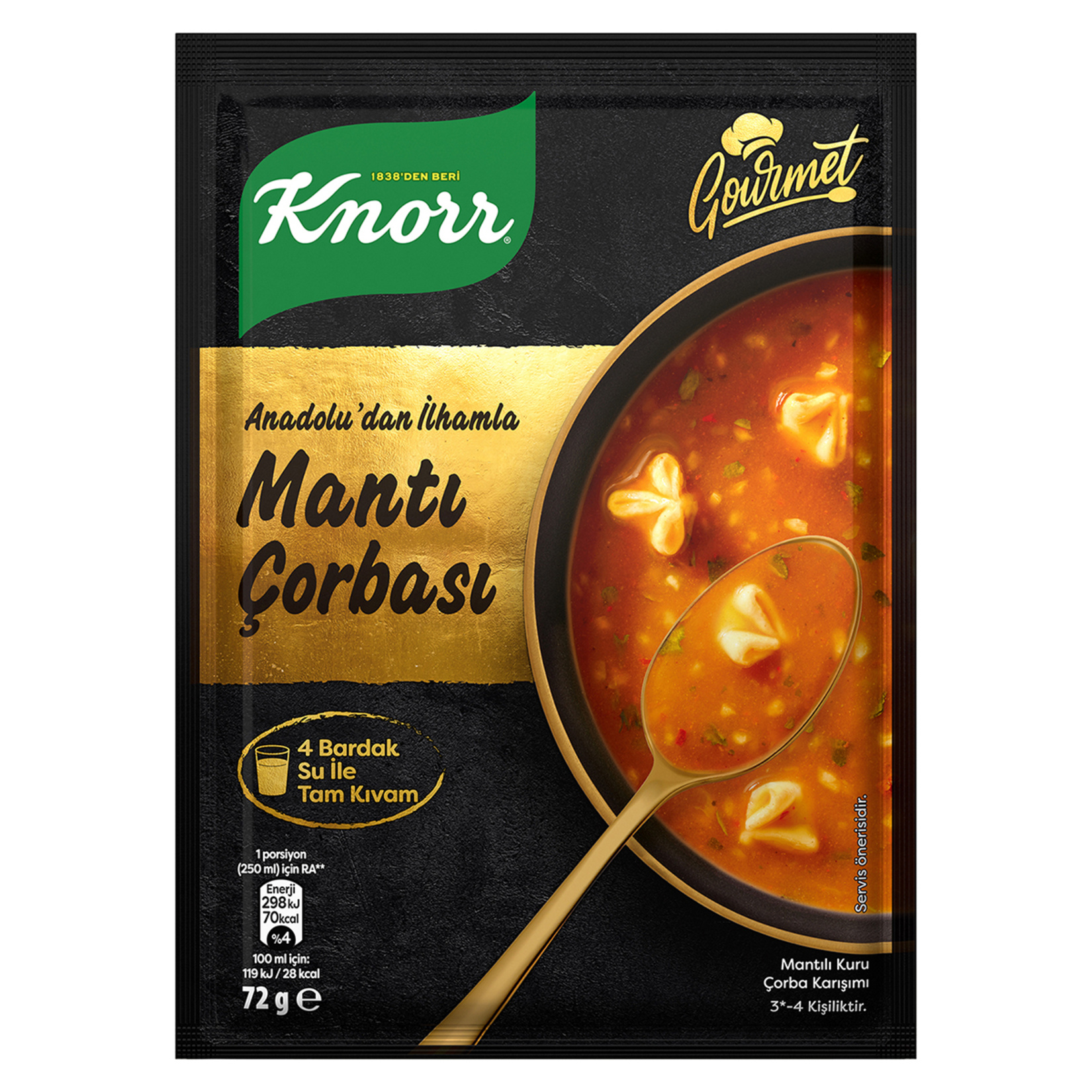 Knorr Mantı Çorbası Gourmet 72 G - Görsel 1