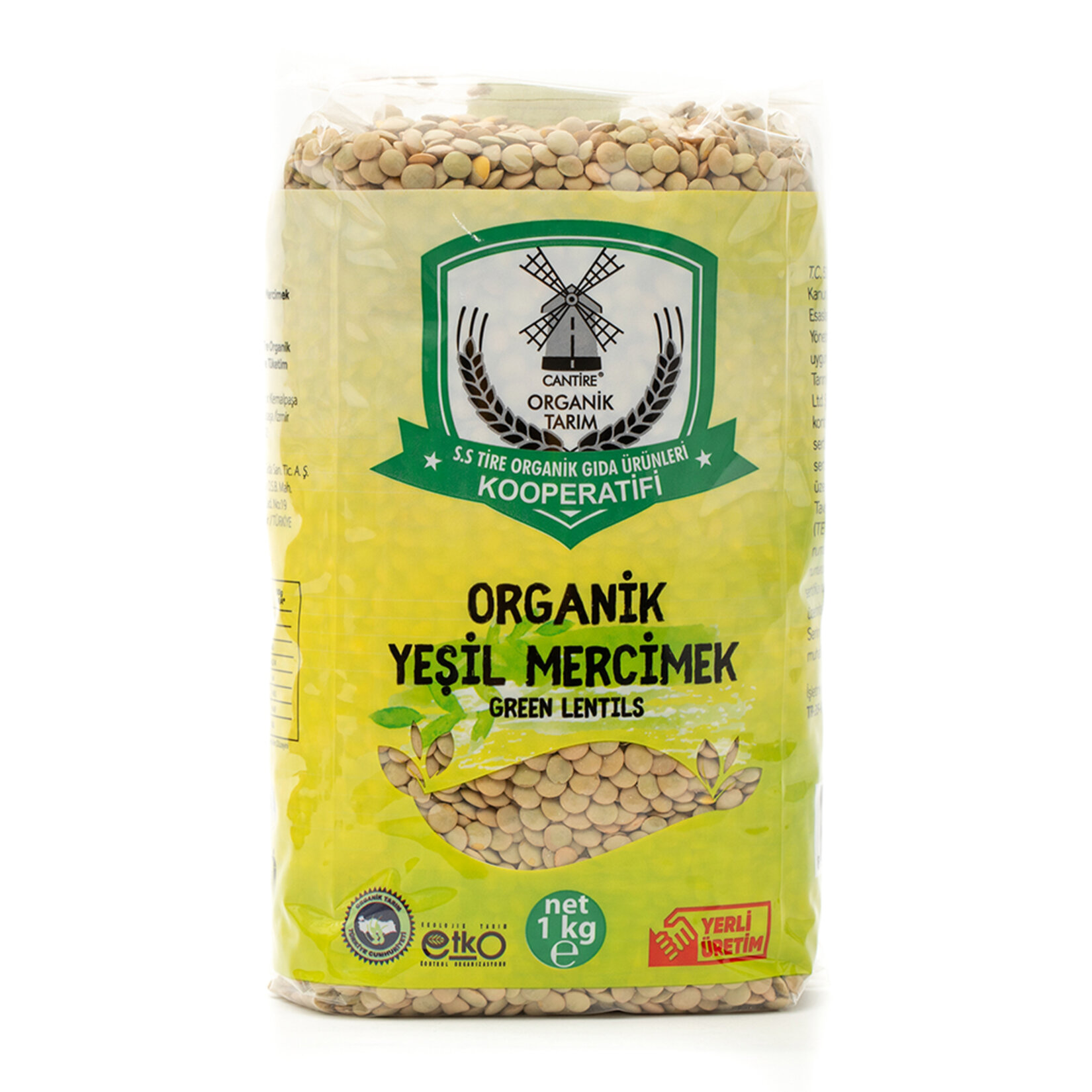 S.S Organik Gıda Yeşil Mercimek 1 Kg