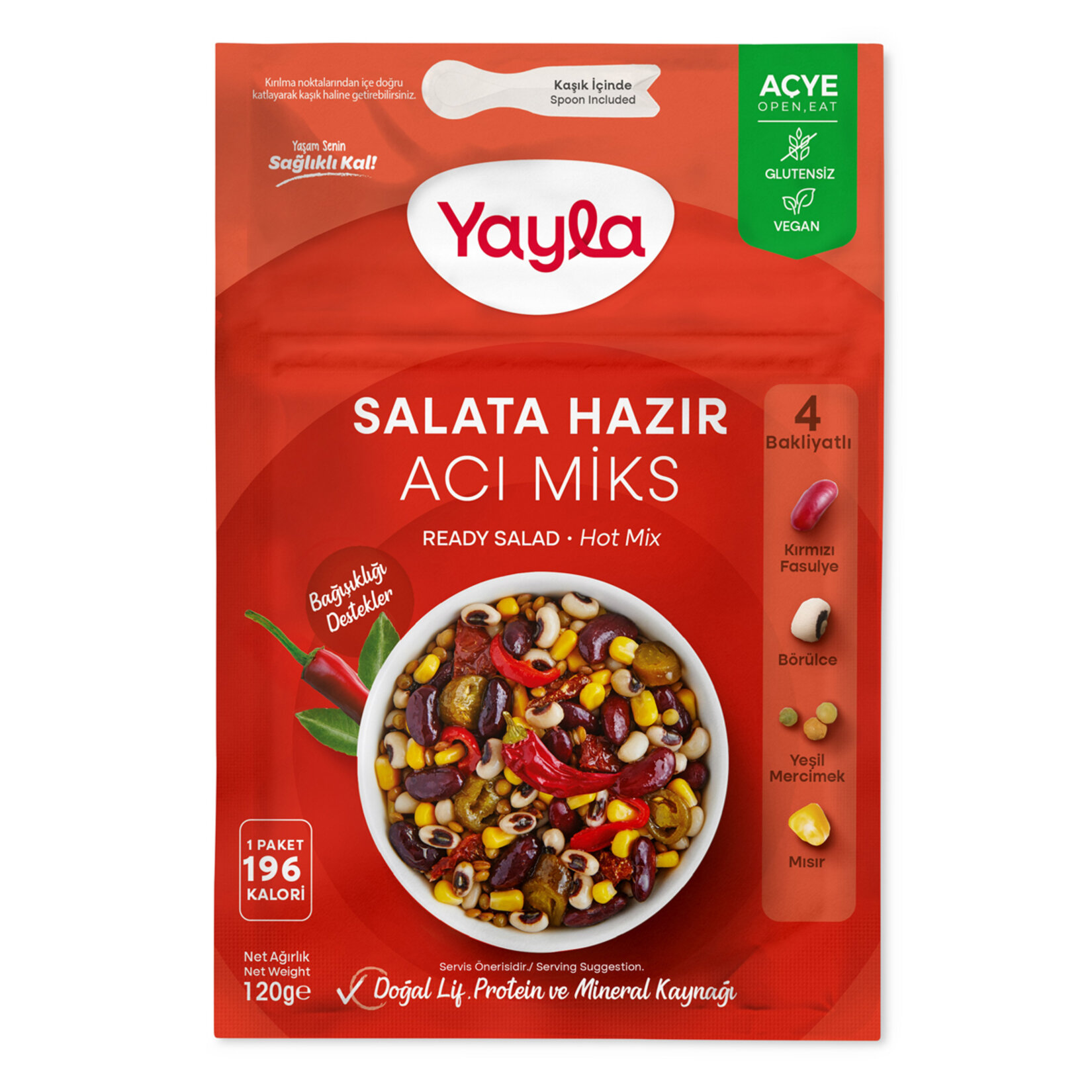 Yayla Salata Hazır Acı Miks 120 G