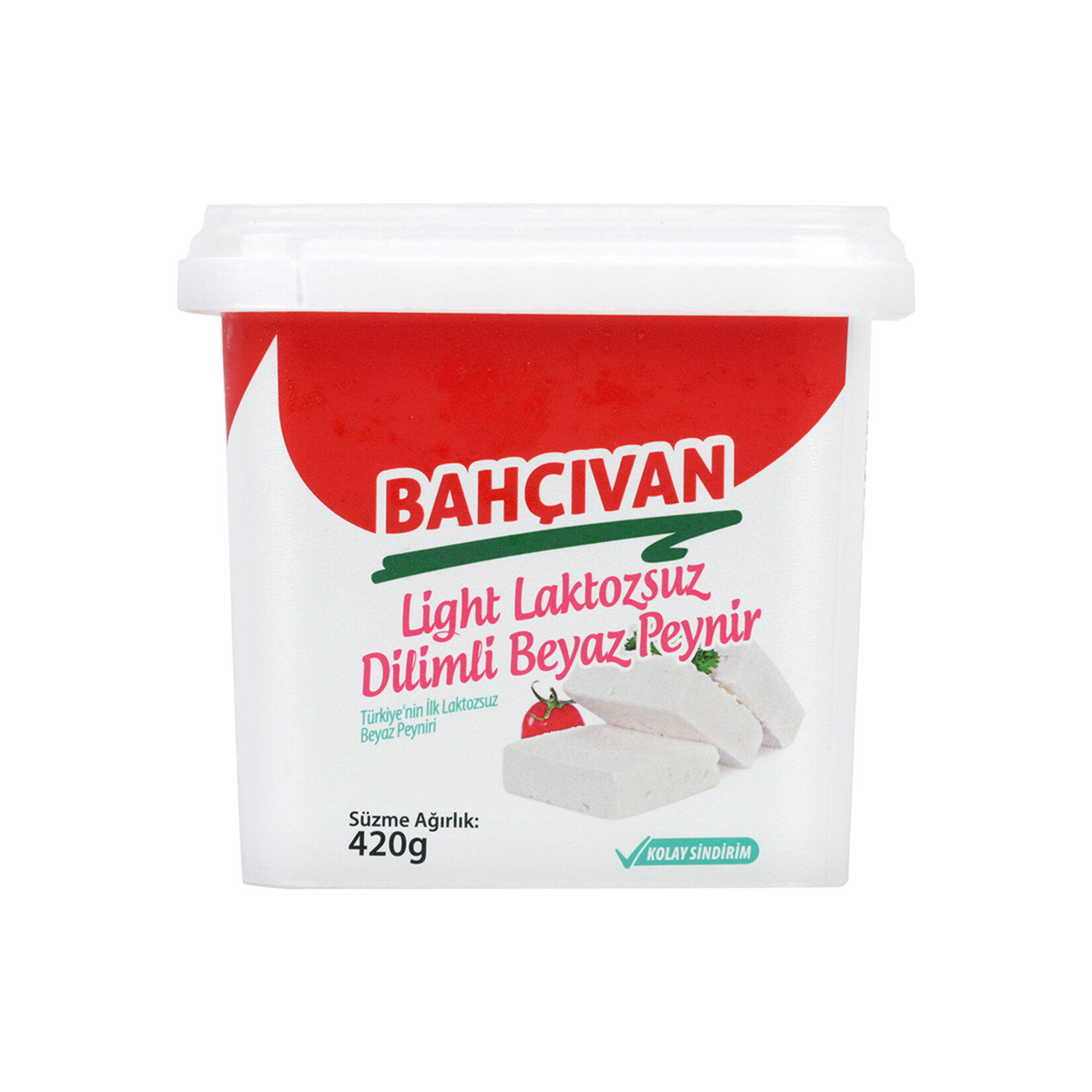 Bahçıvan Light Laktozsuz Dilimli Beyaz Peynir 420 G - Görsel 1