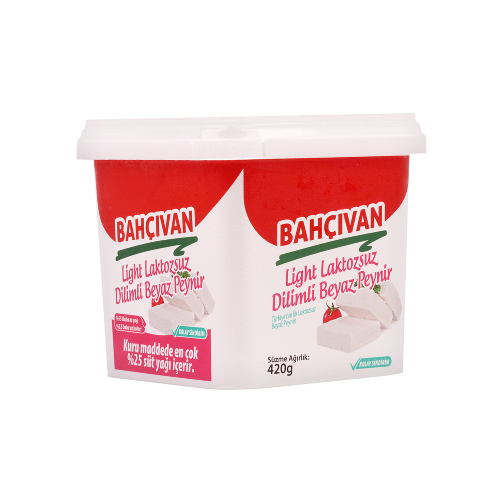 Bahçıvan Light Laktozsuz Dilimli Beyaz Peynir 420 G - Görsel 2