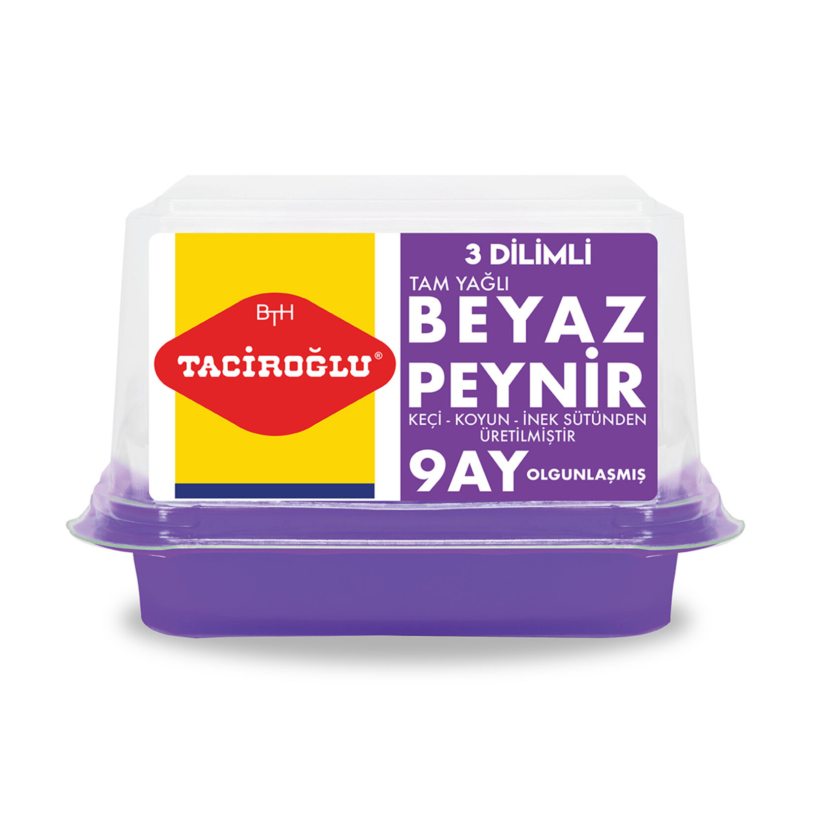 Taciroğlu 3 Dilimli Keçi - Koyun - İnek Peyniri 450 G