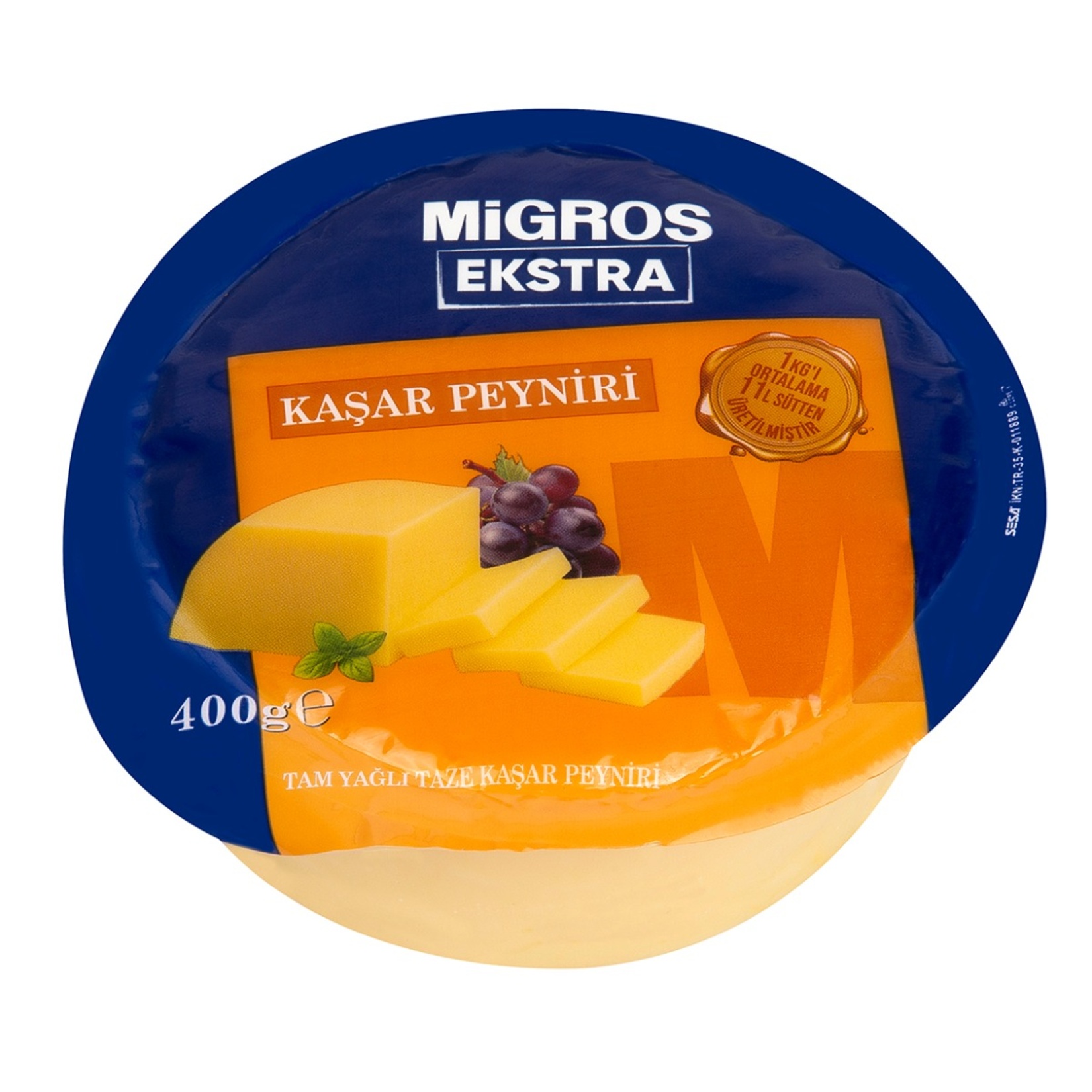 Migros Ekstra Tam Yağlı Taze Kaşar Peyniri 400 G