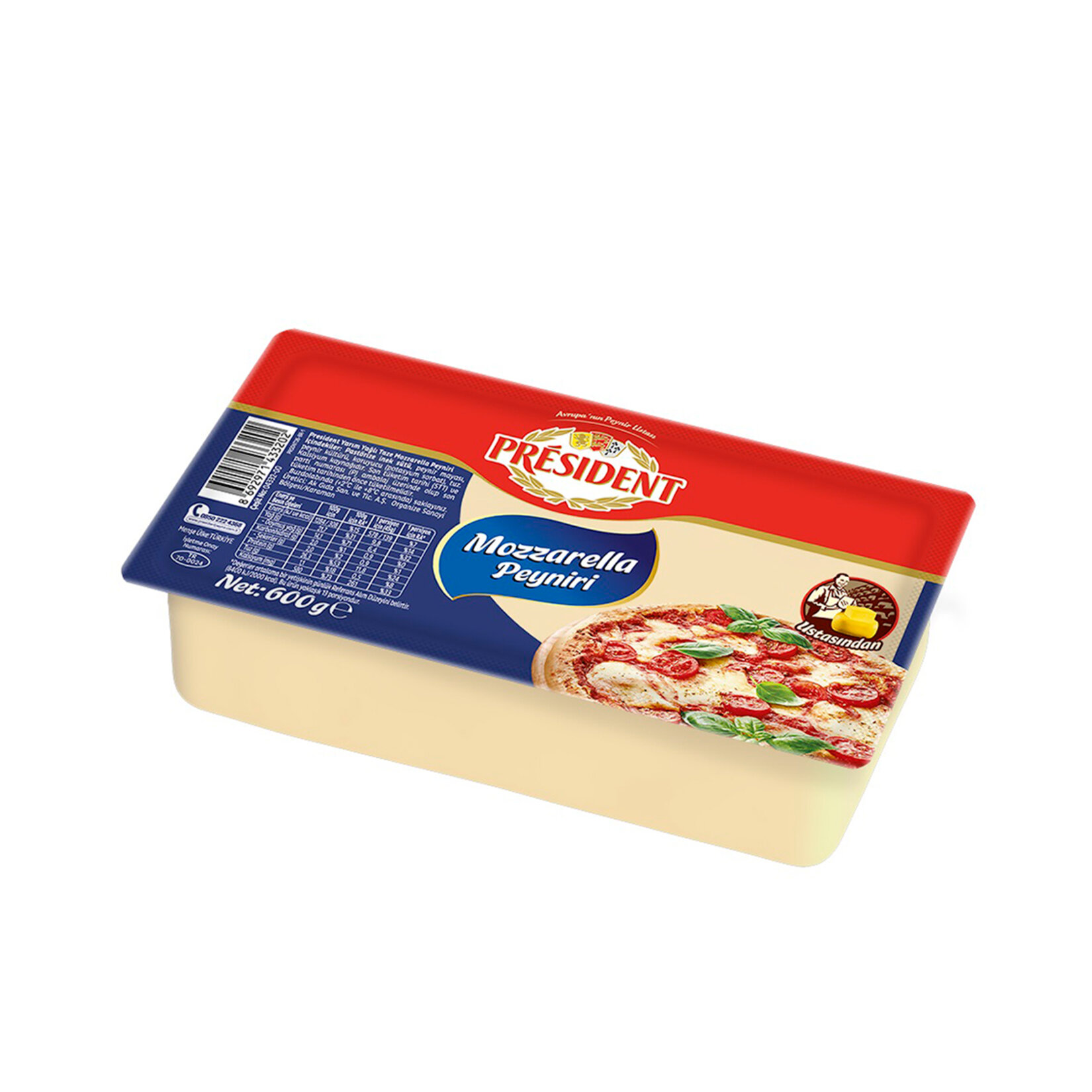President Mozzarella Peyniri 600 G - Görsel 1