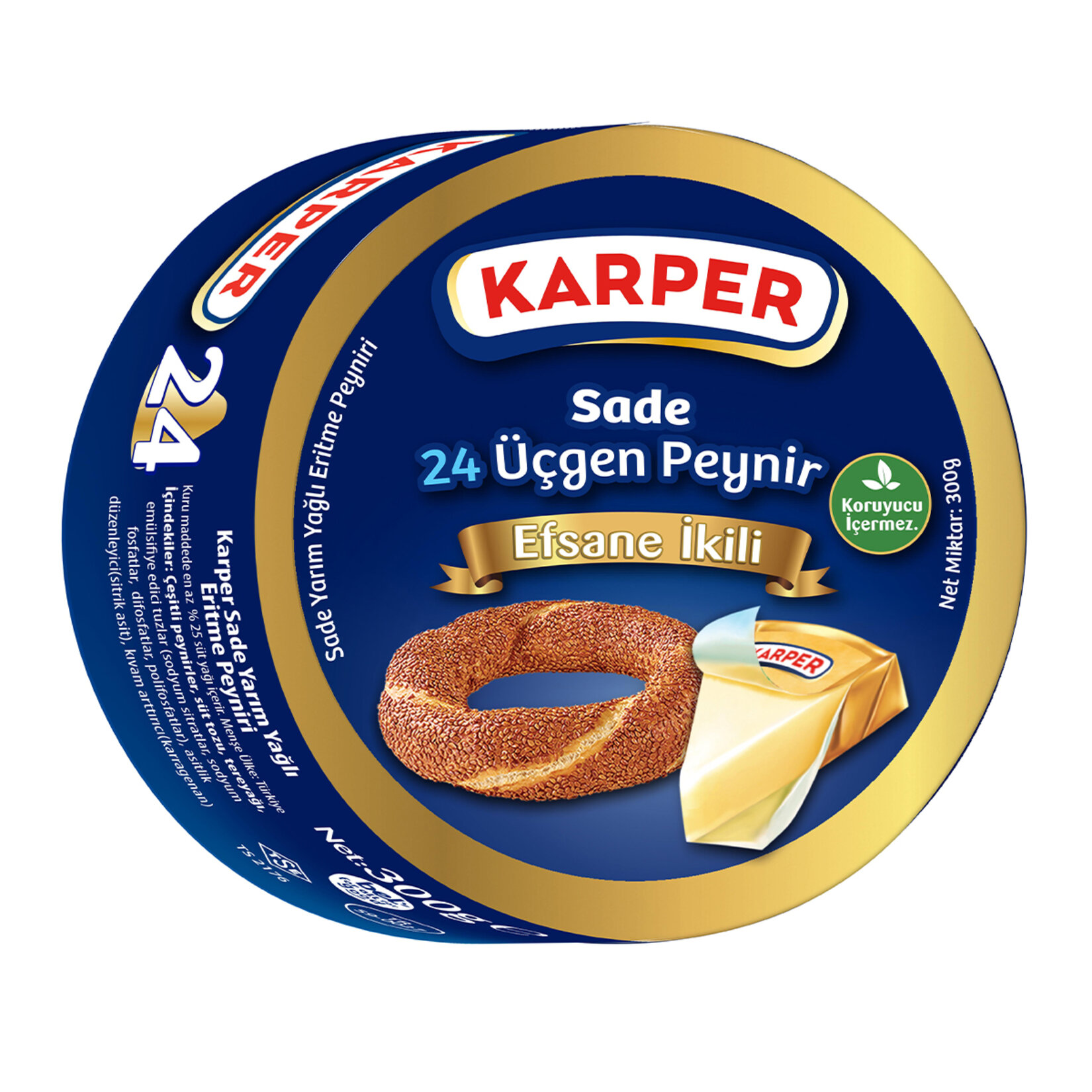 Karper Üçgen Peynir 24'lü 300 G